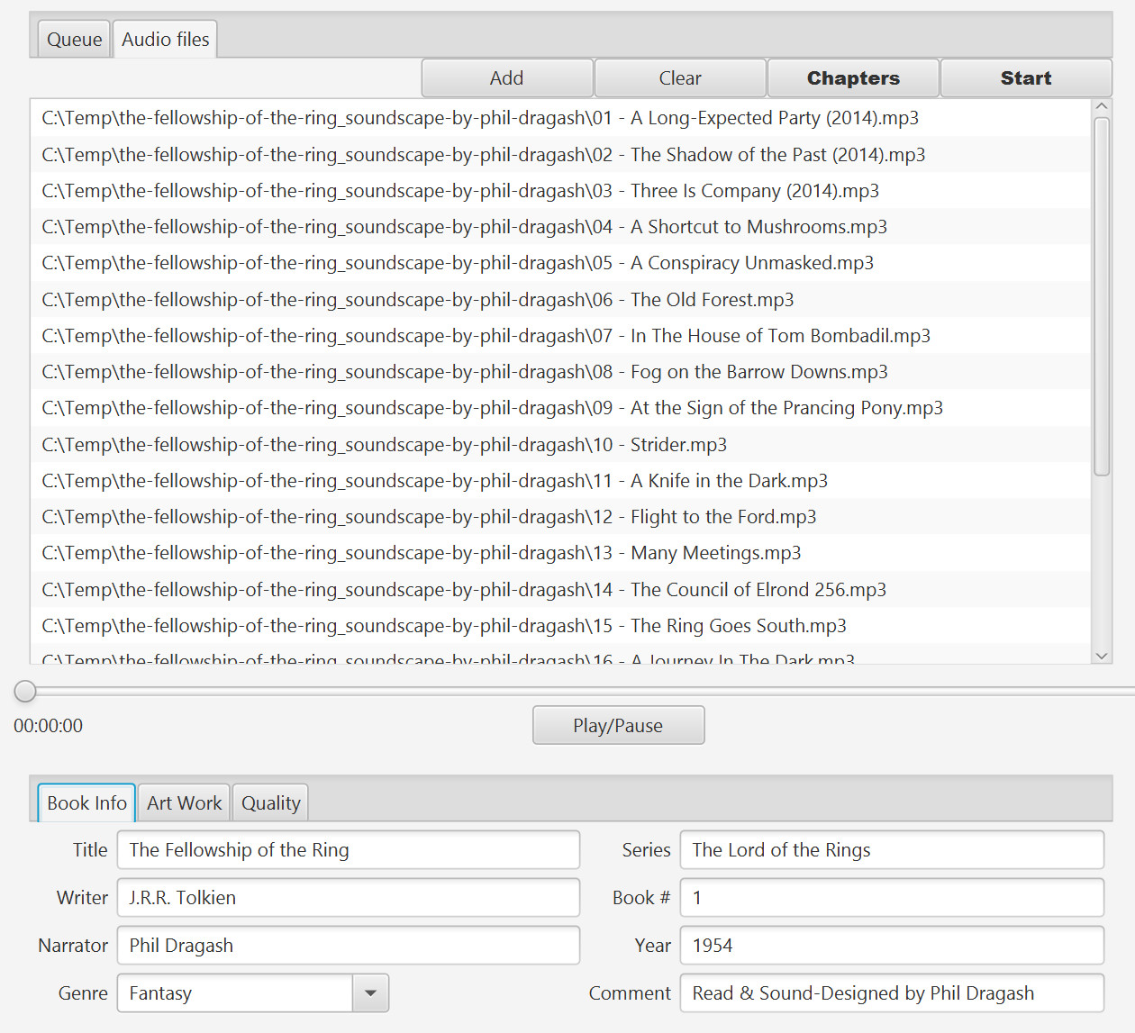AudioBookConverter screenshot 1