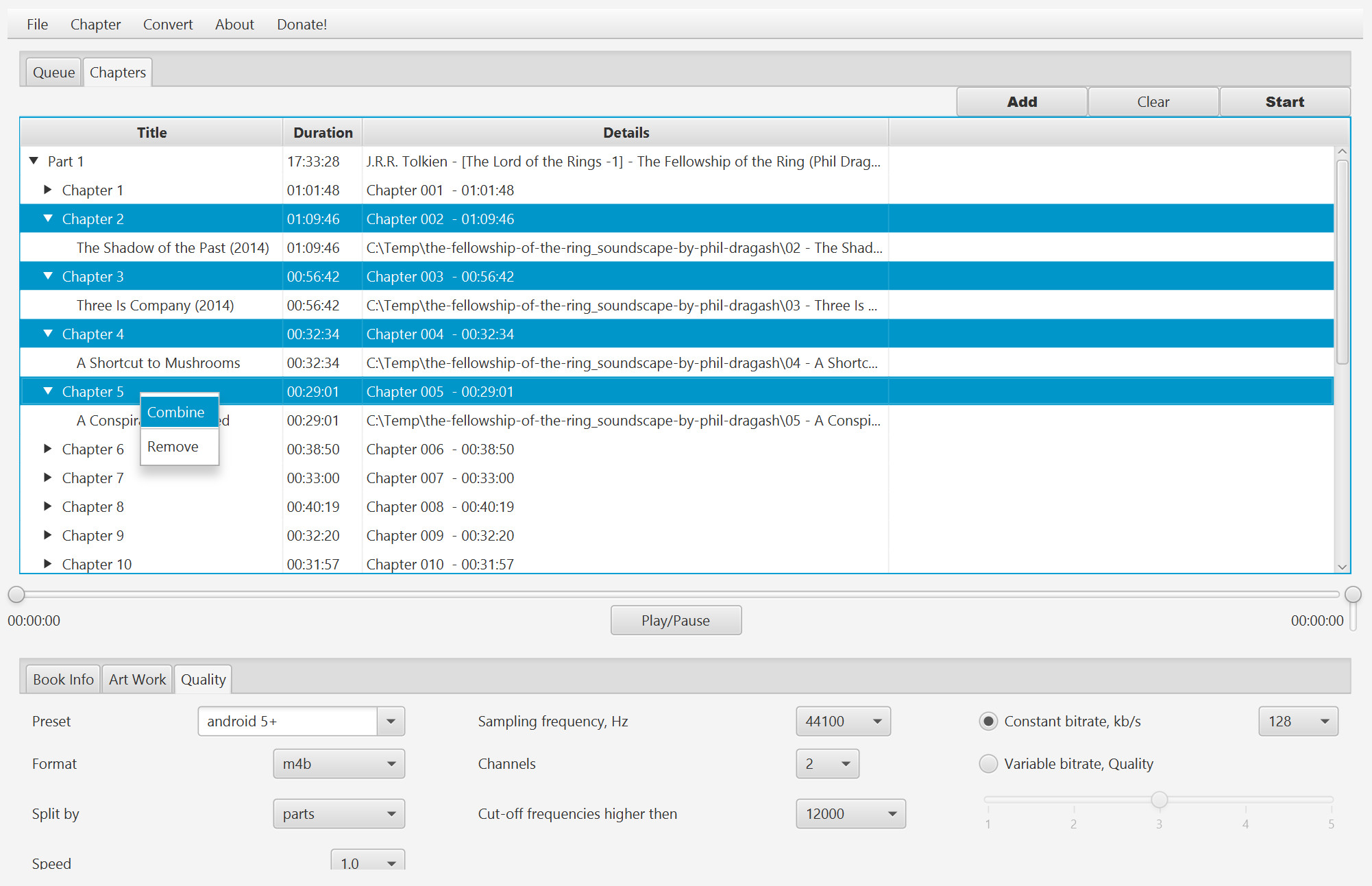 AudioBookConverter screenshot 3