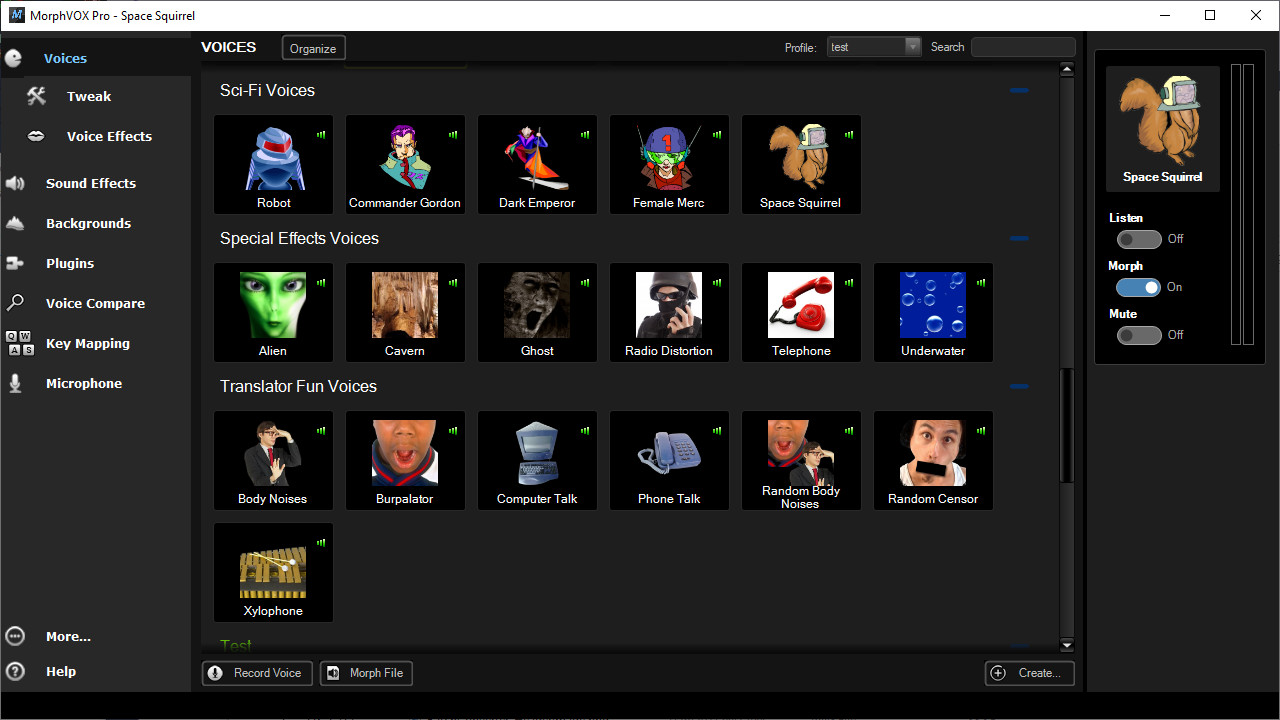 MorphVOX Pro 5 - Voice Changer screenshot 1