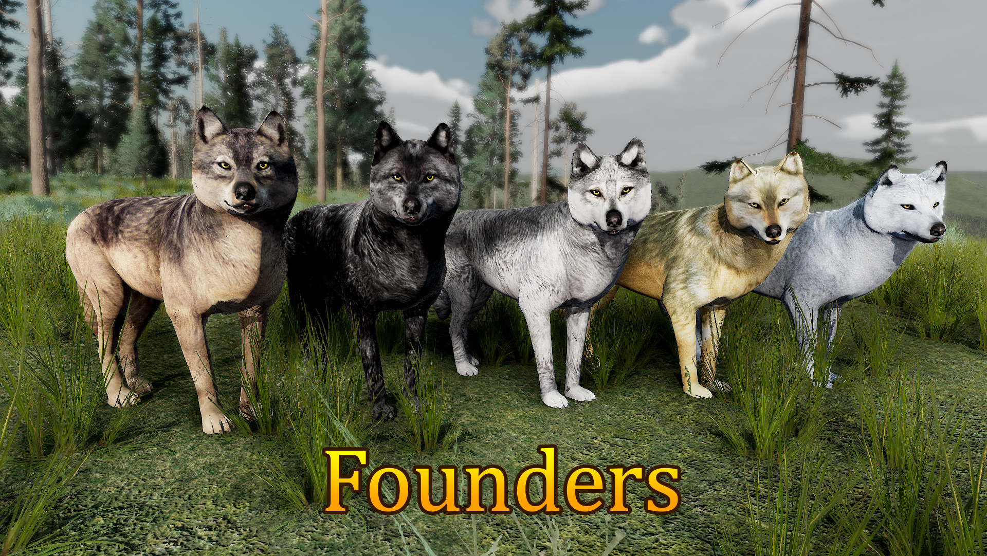 WolfQuest: Anniversary - Yellowstone Wolf Coat Pack screenshot 1