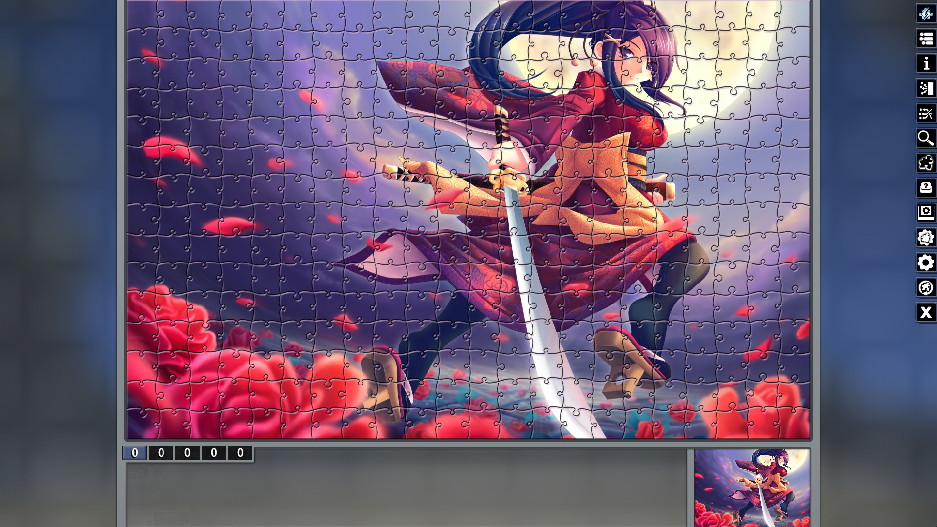 Pixel Puzzles Illustrations & Anime - Jigsaw Pack: Samurai screenshot 2
