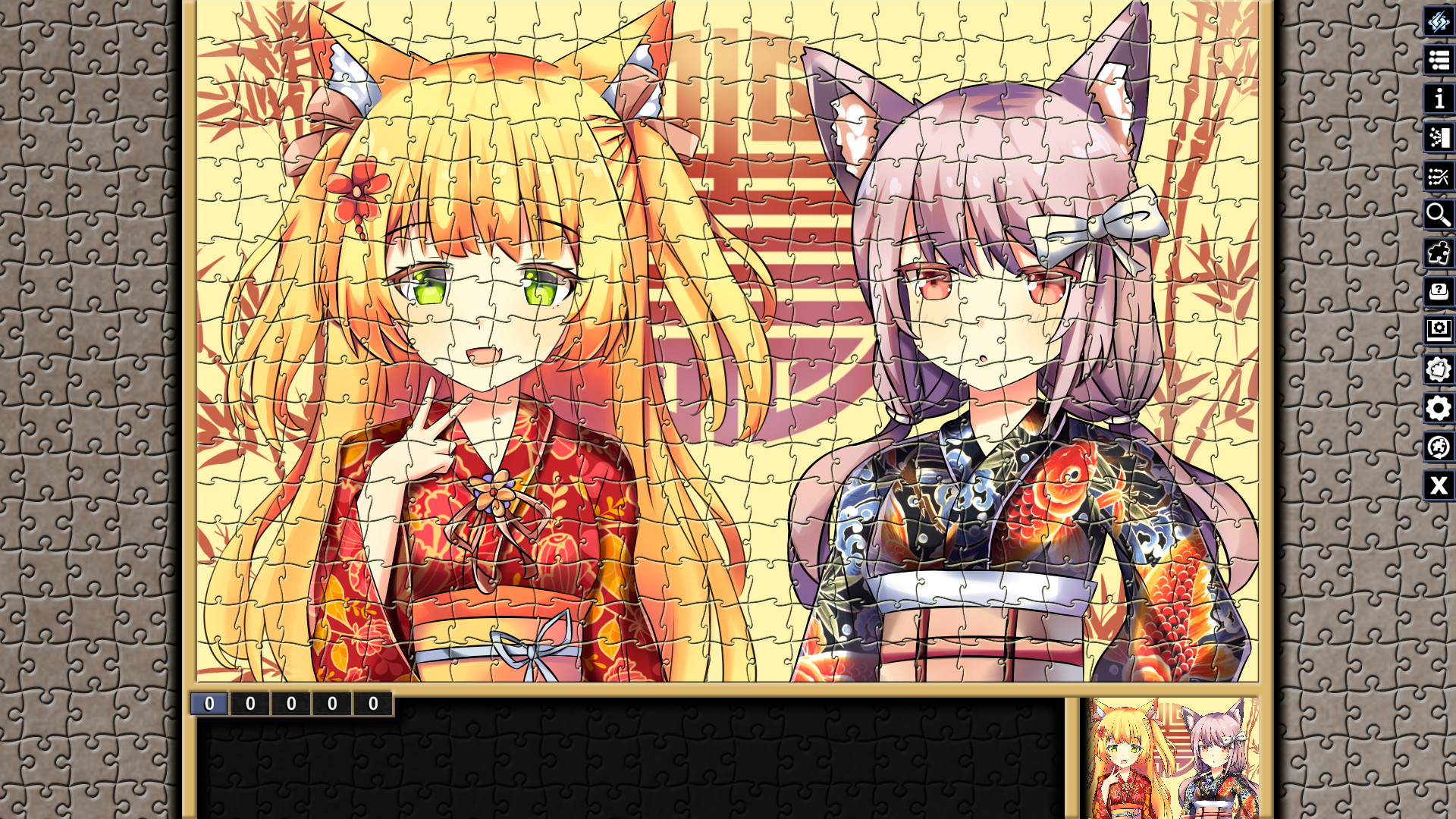 Pixel Puzzles Illustrations & Anime - Jigsaw Pack: Neko screenshot 1