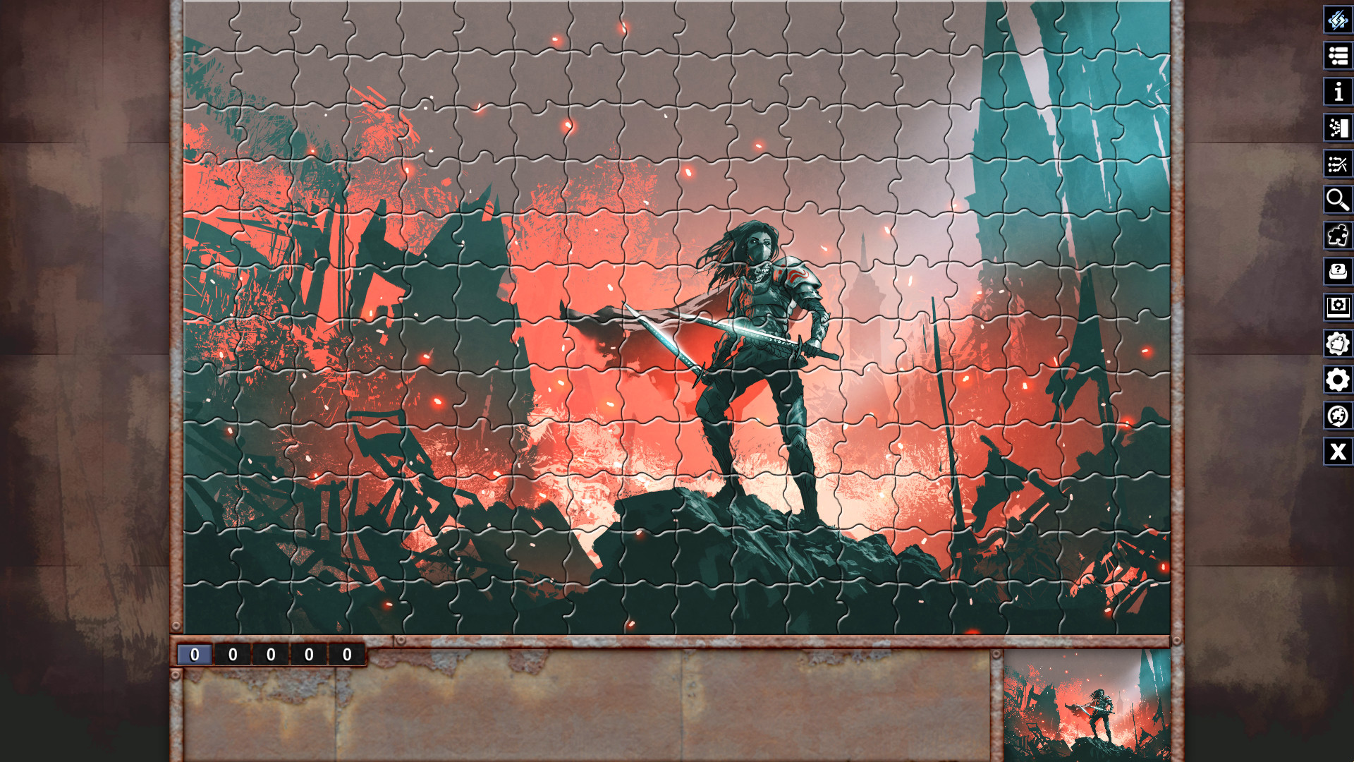 Pixel Puzzles Illustrations & Anime - Jigsaw Pack: Warriors screenshot 1