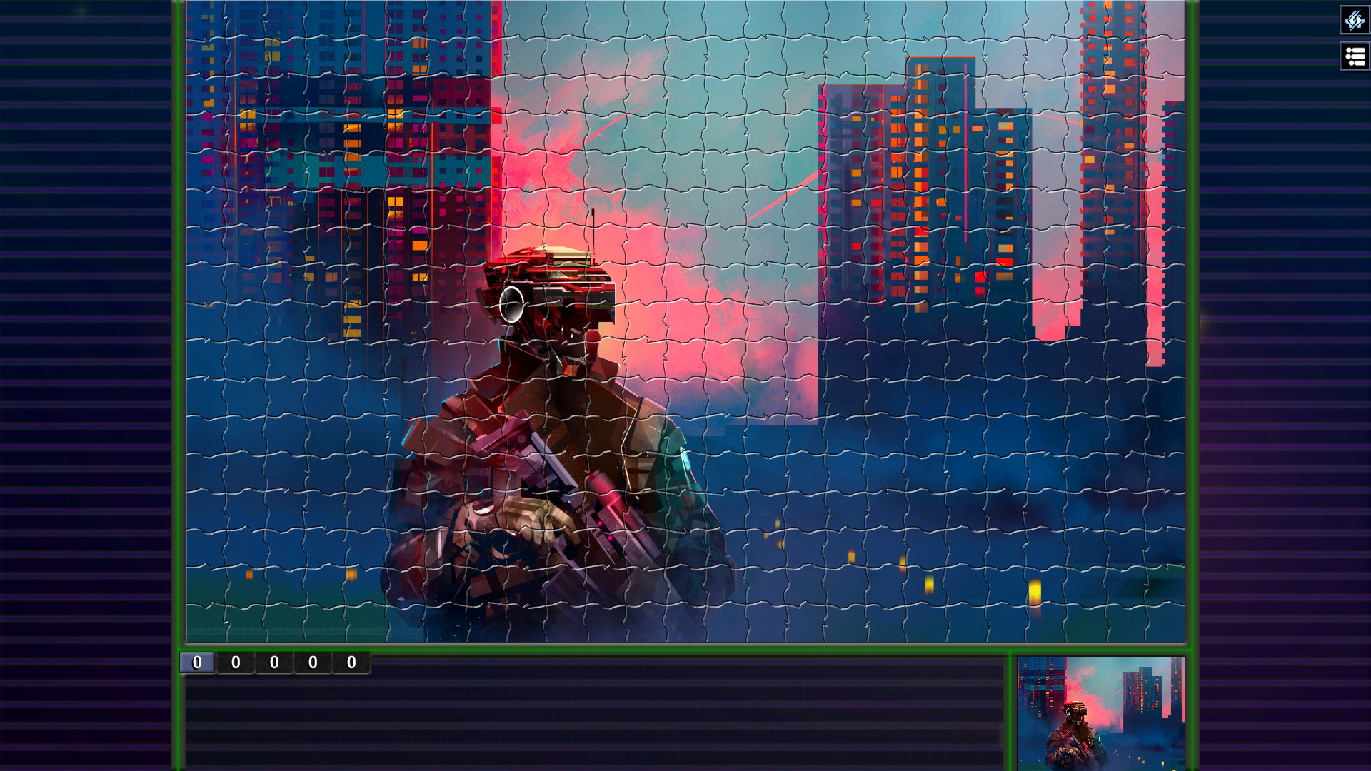 Pixel Puzzles Illustrations & Anime - Jigsaw Pack: Cyberpunk screenshot 1