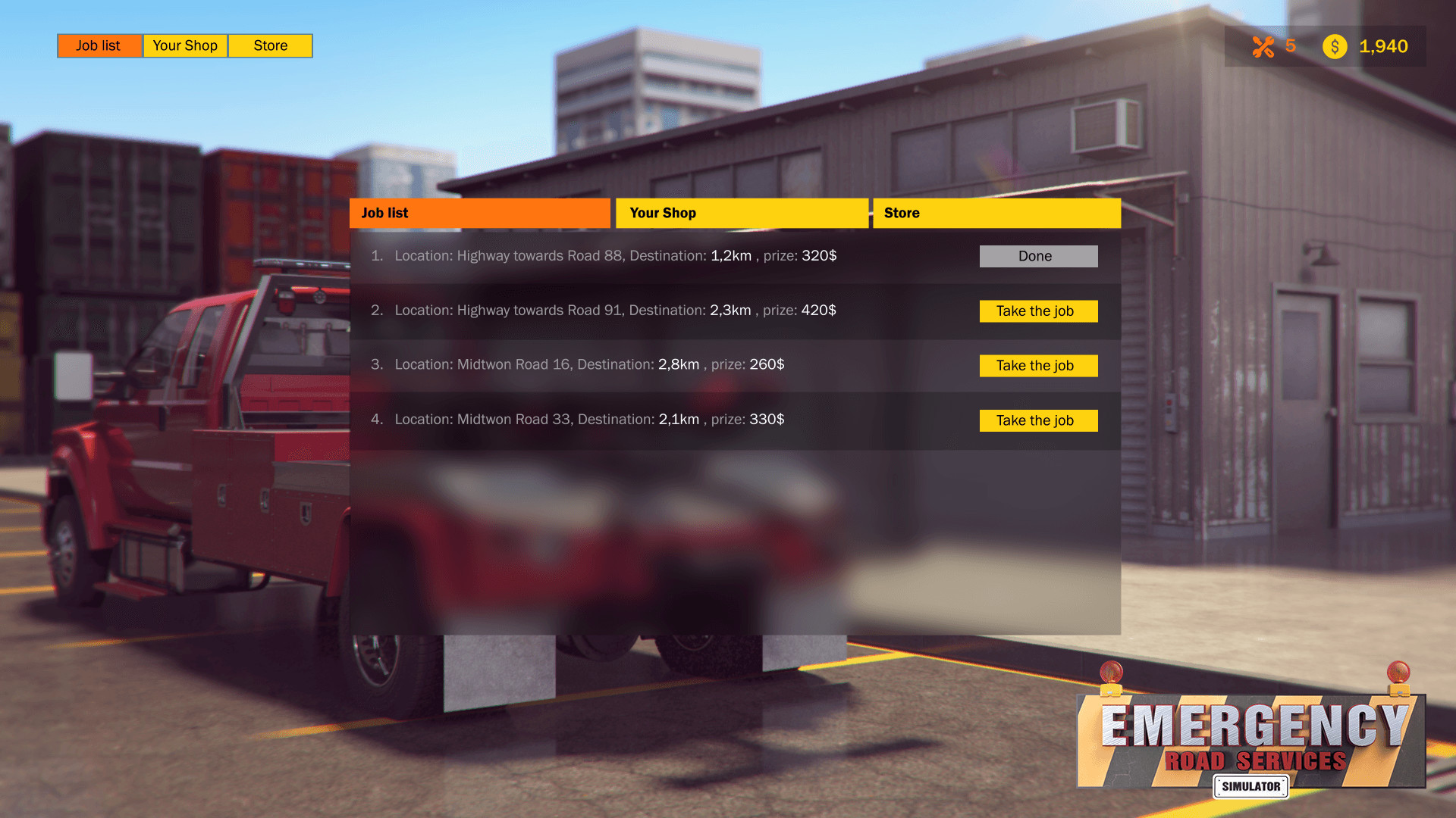 Emergency Road Services Simulator screenshot 3