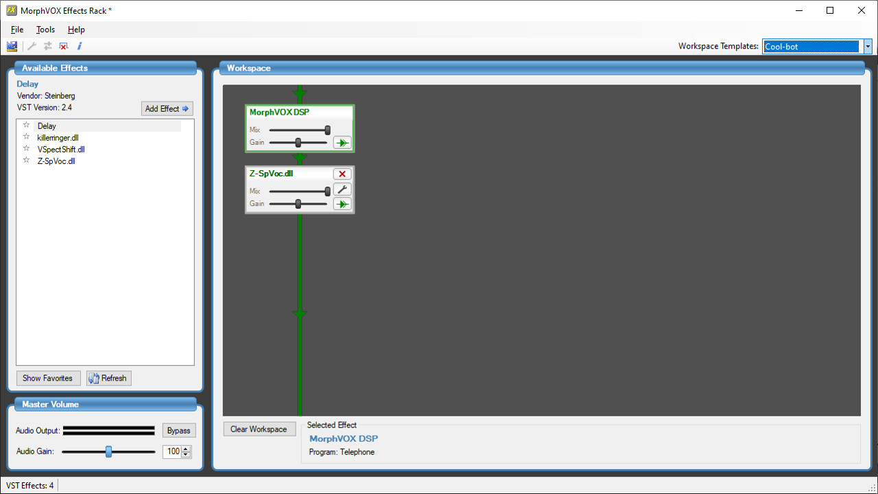 MorphVOX Pro - Effects Rack screenshot 1