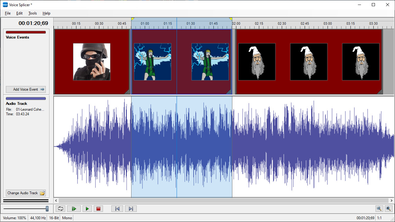 MorphVOX Pro - Voice Splicer screenshot 1