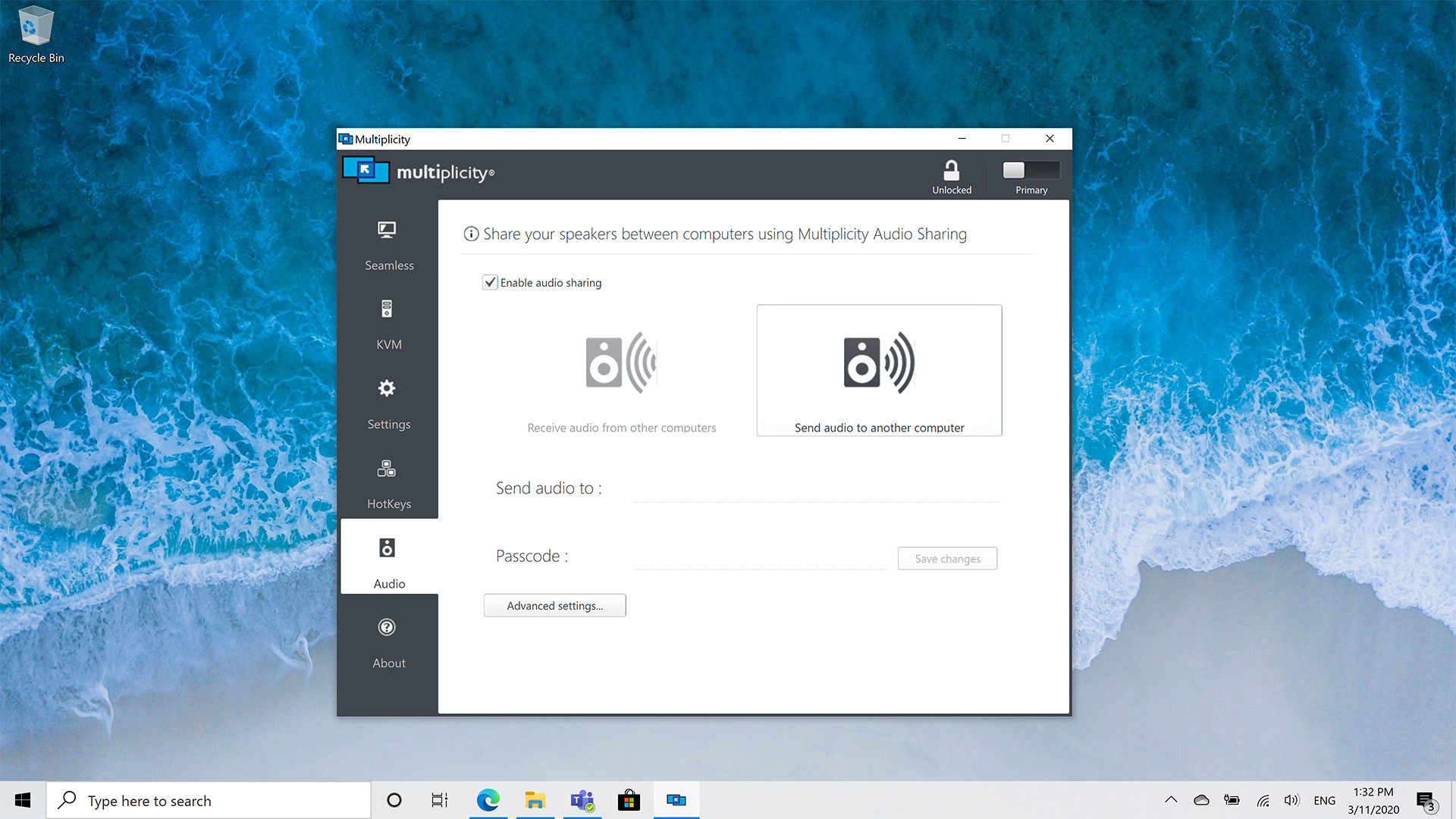 Multiplicity KVM screenshot 5