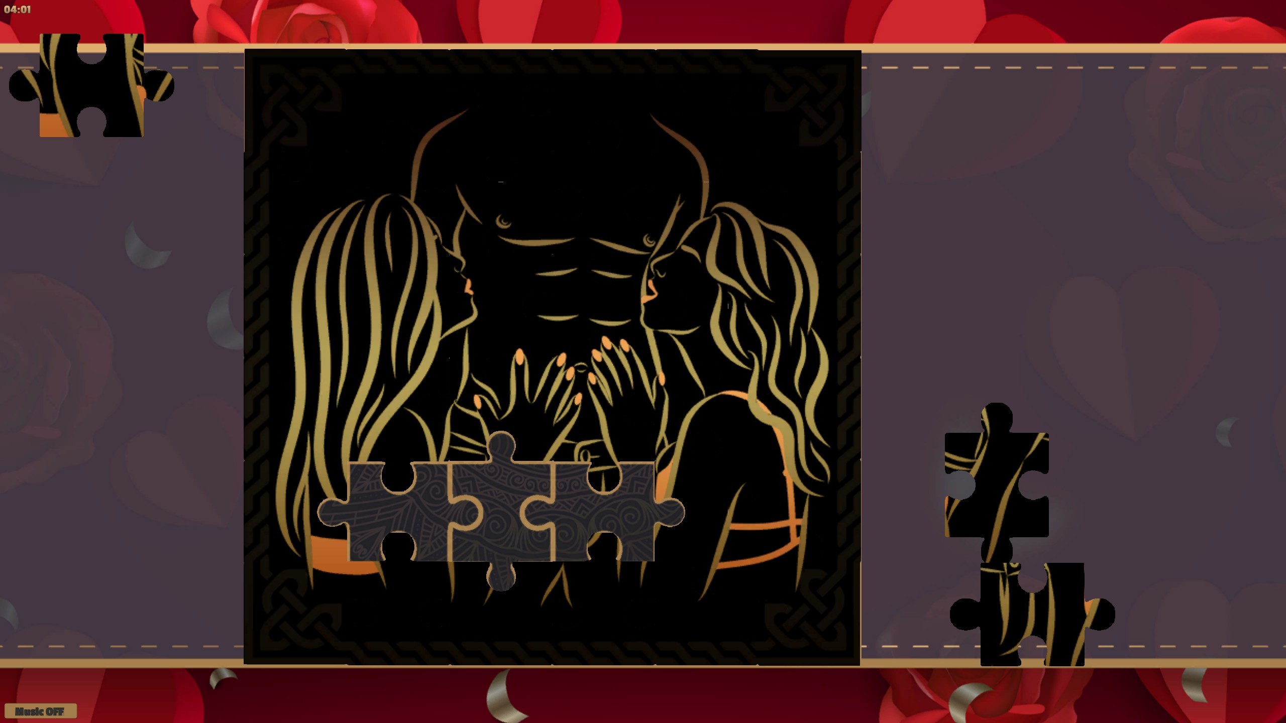 LineArt Jigsaw Puzzle - Erotica Valentines screenshot 2
