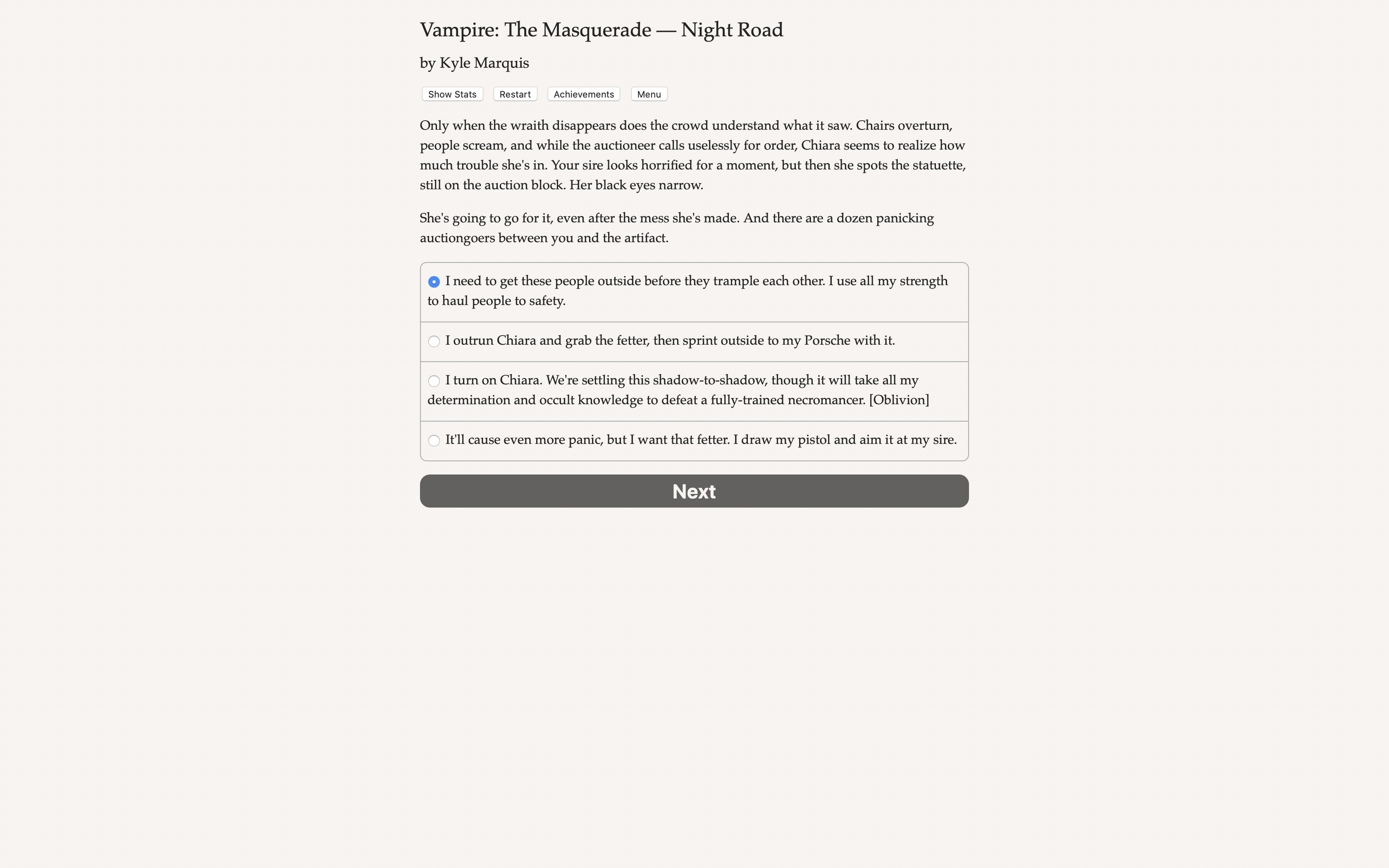 Vampire: The Masquerade — Night Road — Secrets and Shadows screenshot 3