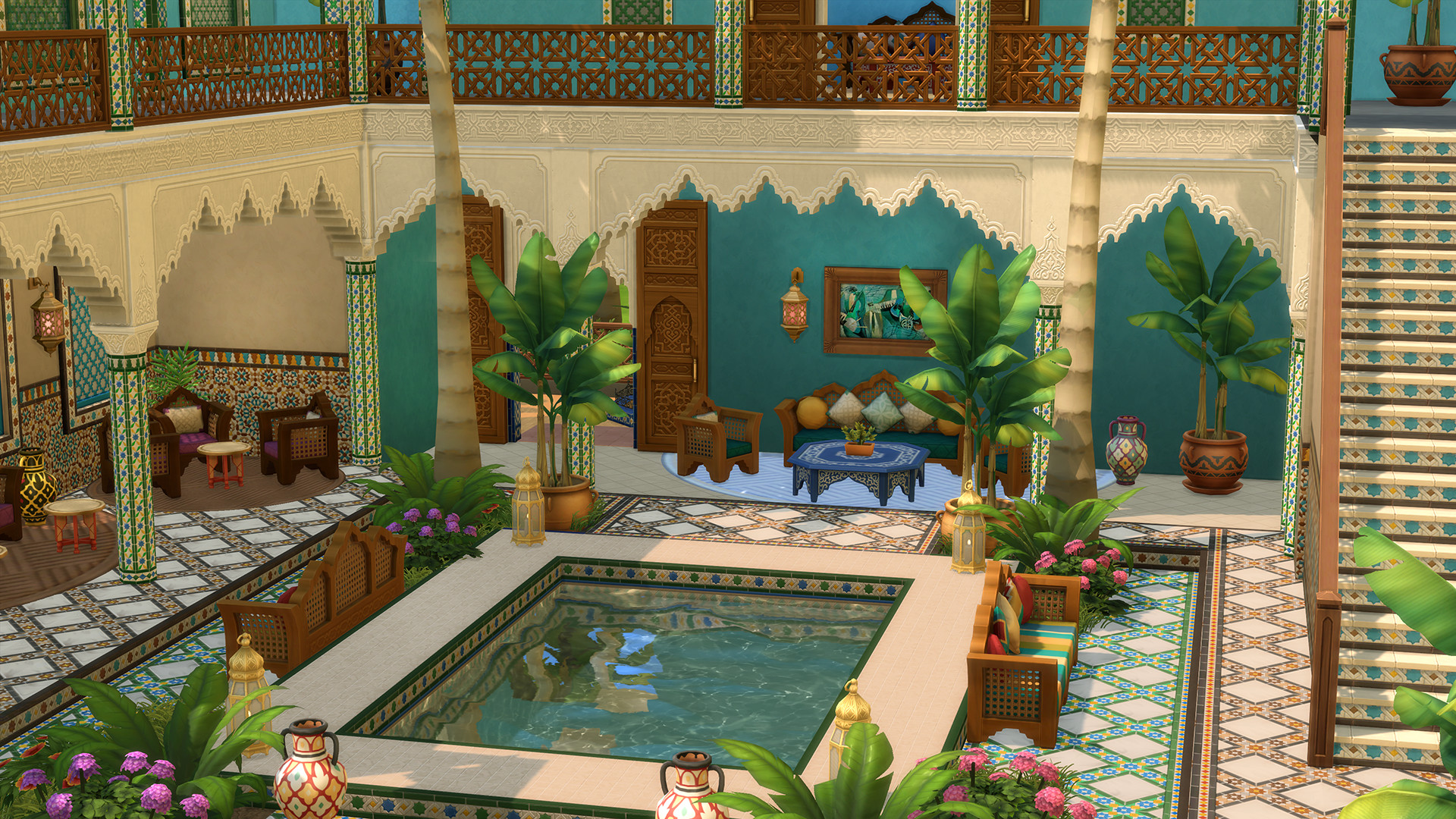 The Sims™ 4 Courtyard Oasis Kit screenshot 1