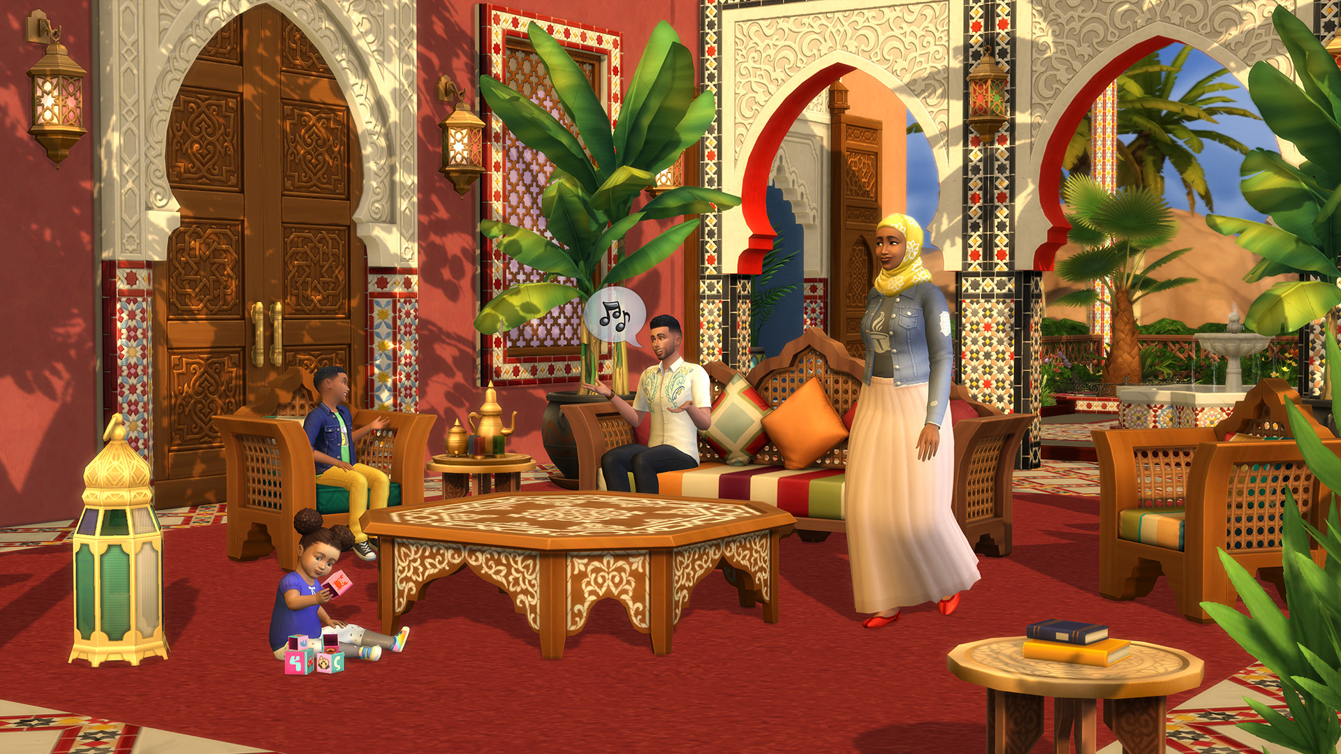 The Sims™ 4 Courtyard Oasis Kit screenshot 2