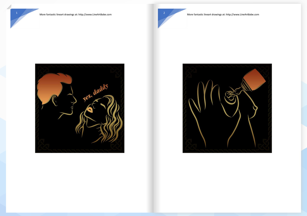 LineArt Jigsaw Puzzle - Erotica Valentines ArtBook screenshot 1