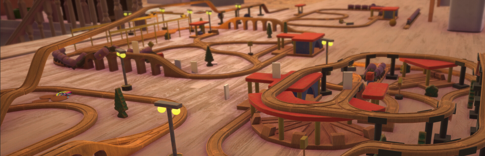 Attic Transit Authority: Wooden Train Simulator