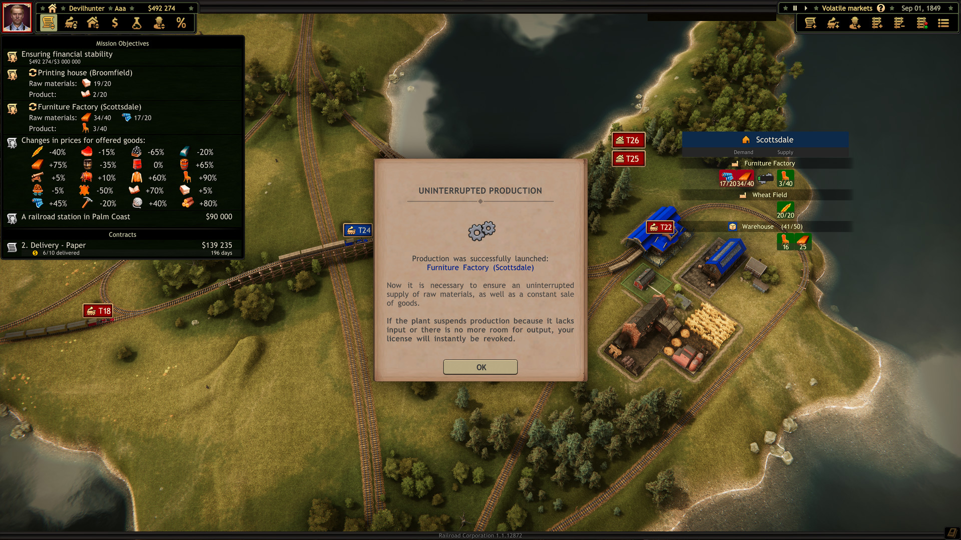 Railroad Corporation - Volatile Markets DLC screenshot 2