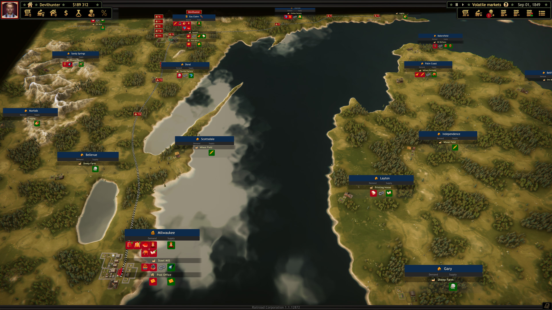 Railroad Corporation - Volatile Markets DLC screenshot 1