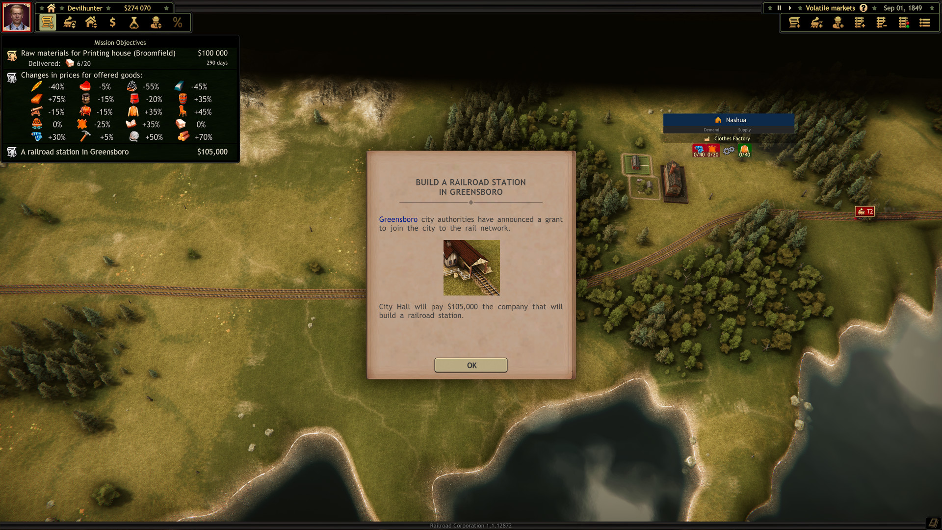 Railroad Corporation - Volatile Markets DLC screenshot 4