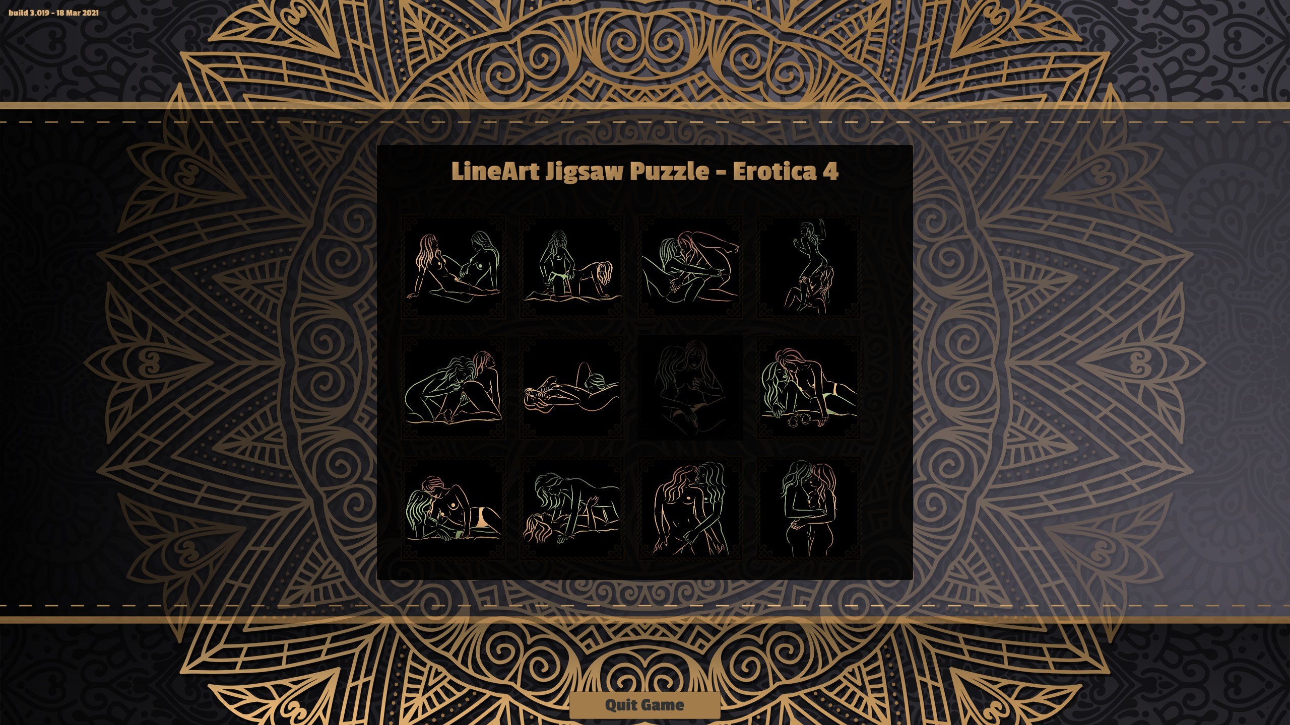 LineArt Jigsaw Puzzle - Erotica 4 screenshot 1