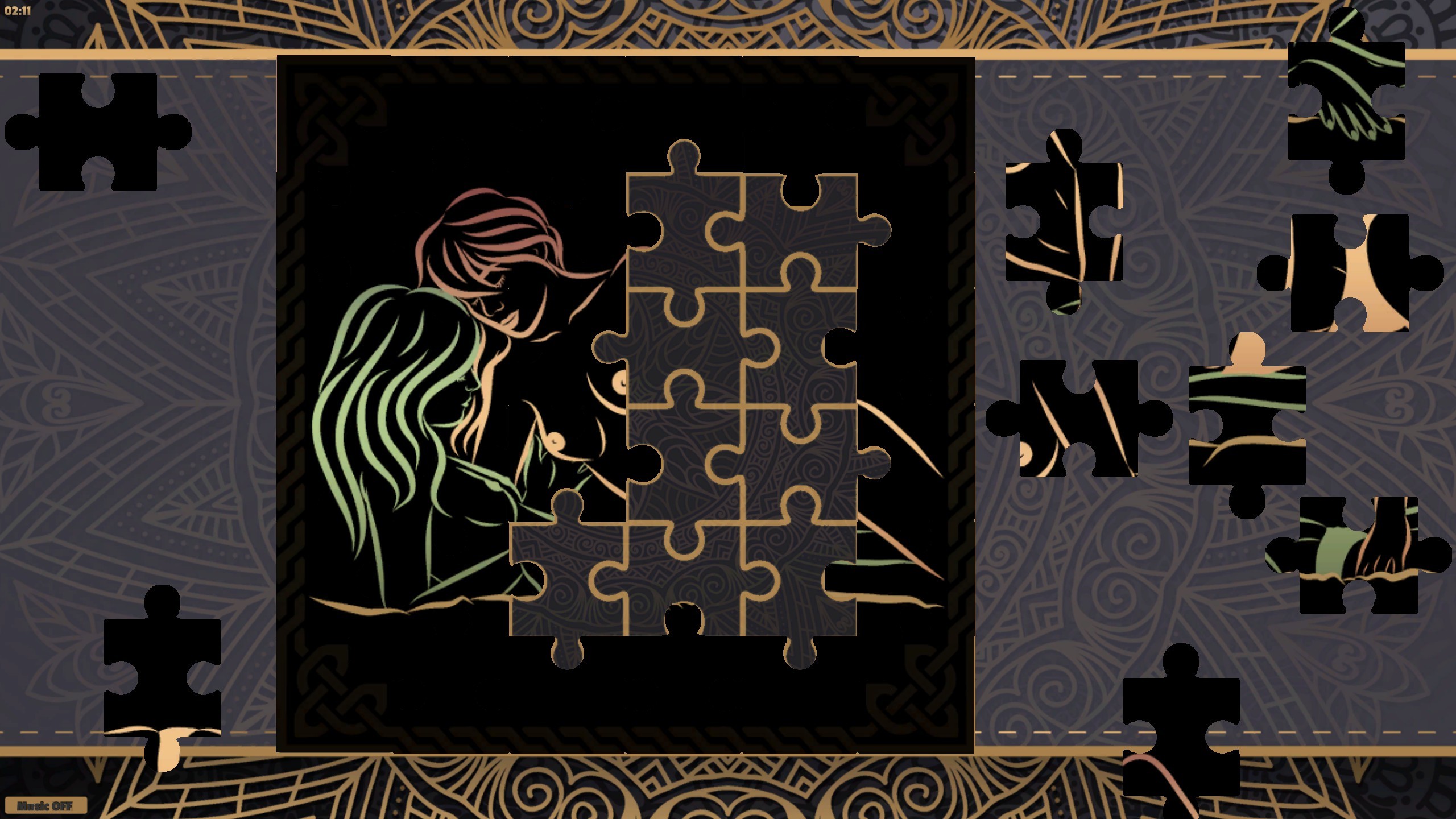 LineArt Jigsaw Puzzle - Erotica 4 screenshot 2