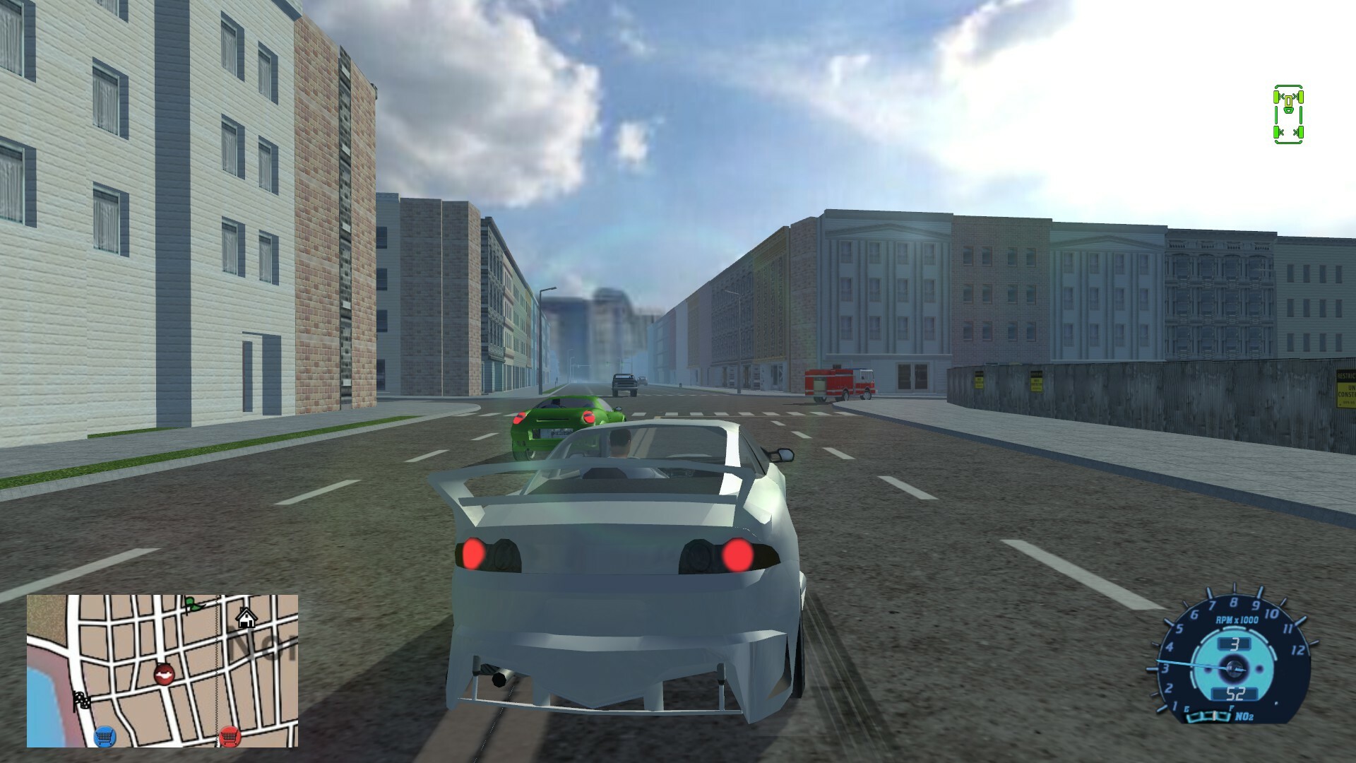GB☆STREET RACER 海外版(国内本体動作可能)☆箱付・説明書付