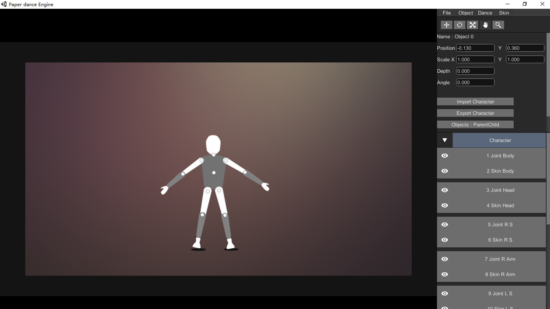 Paper dance Engine screenshot 5