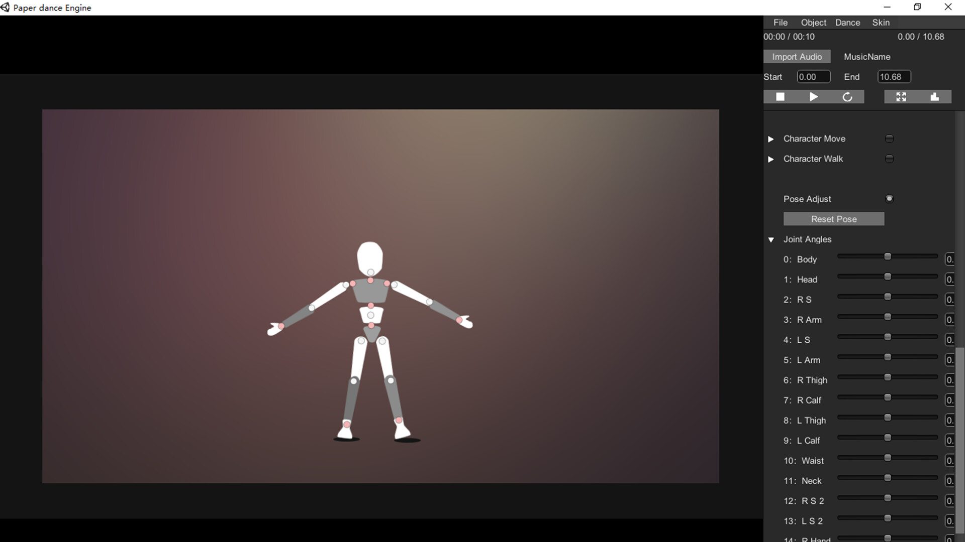 Paper dance Engine screenshot 2
