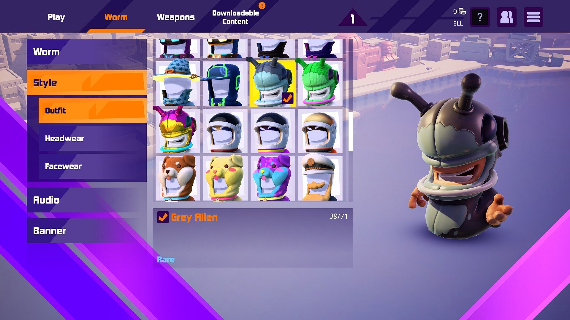 Worms Rumble - Spaceworm and Alien Double Pack screenshot 1