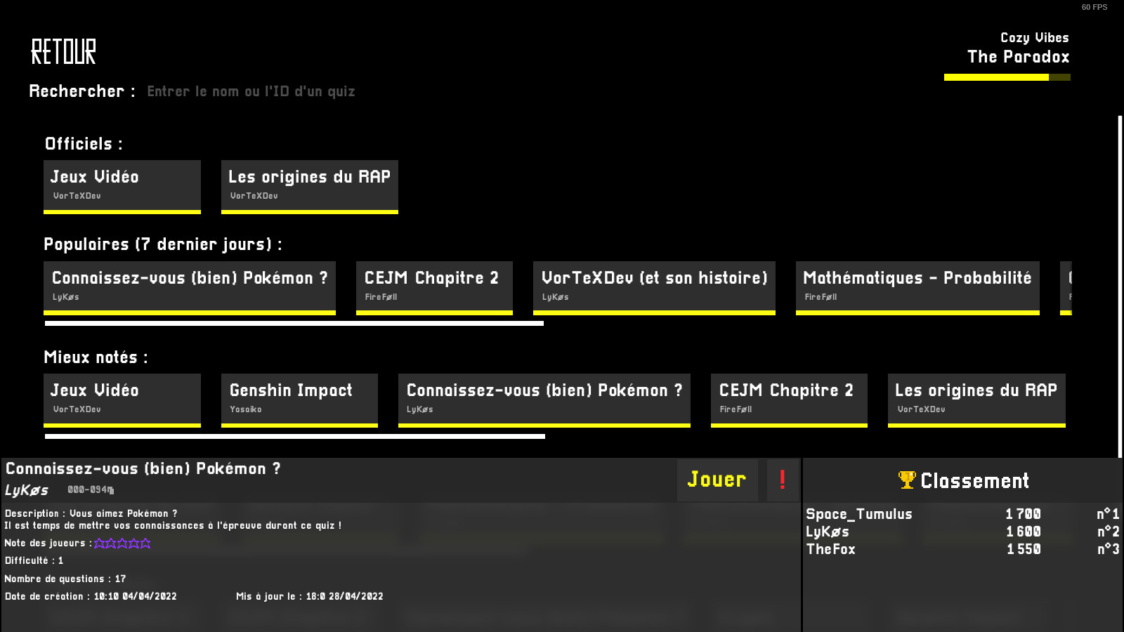 AnotherQuizzGame screenshot 3