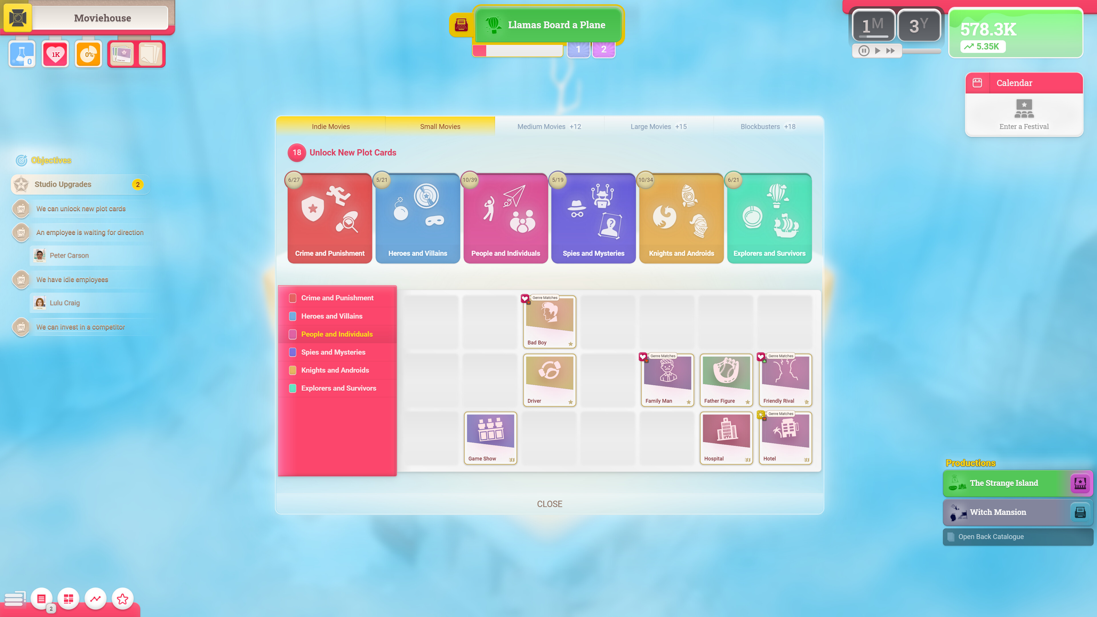Moviehouse - The Film Studio Tycoon screenshot 7