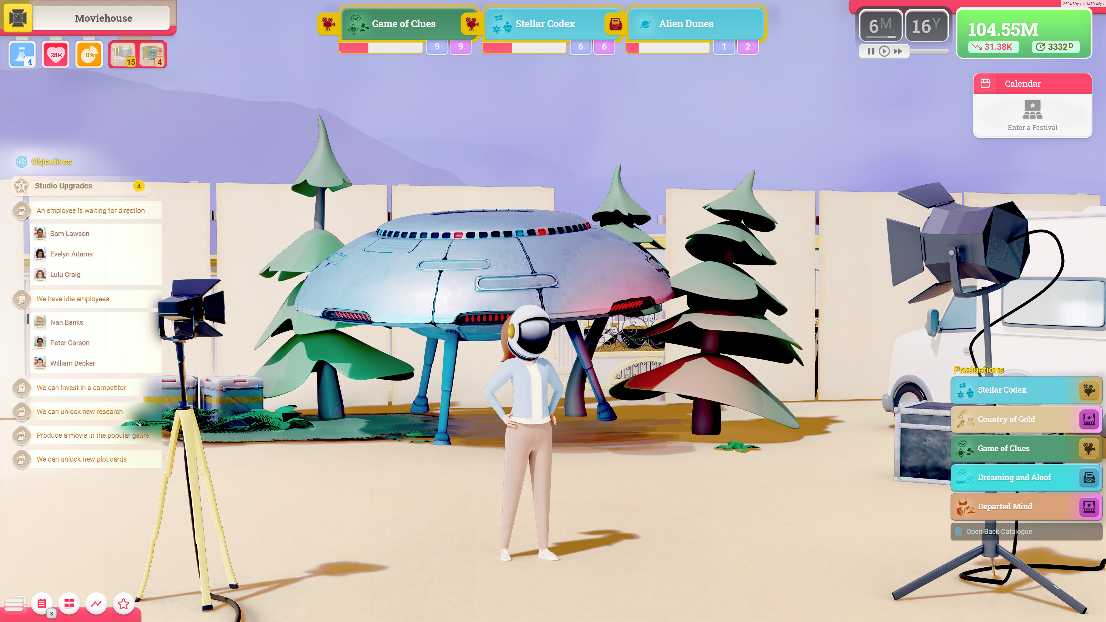 Moviehouse - The Film Studio Tycoon screenshot 1