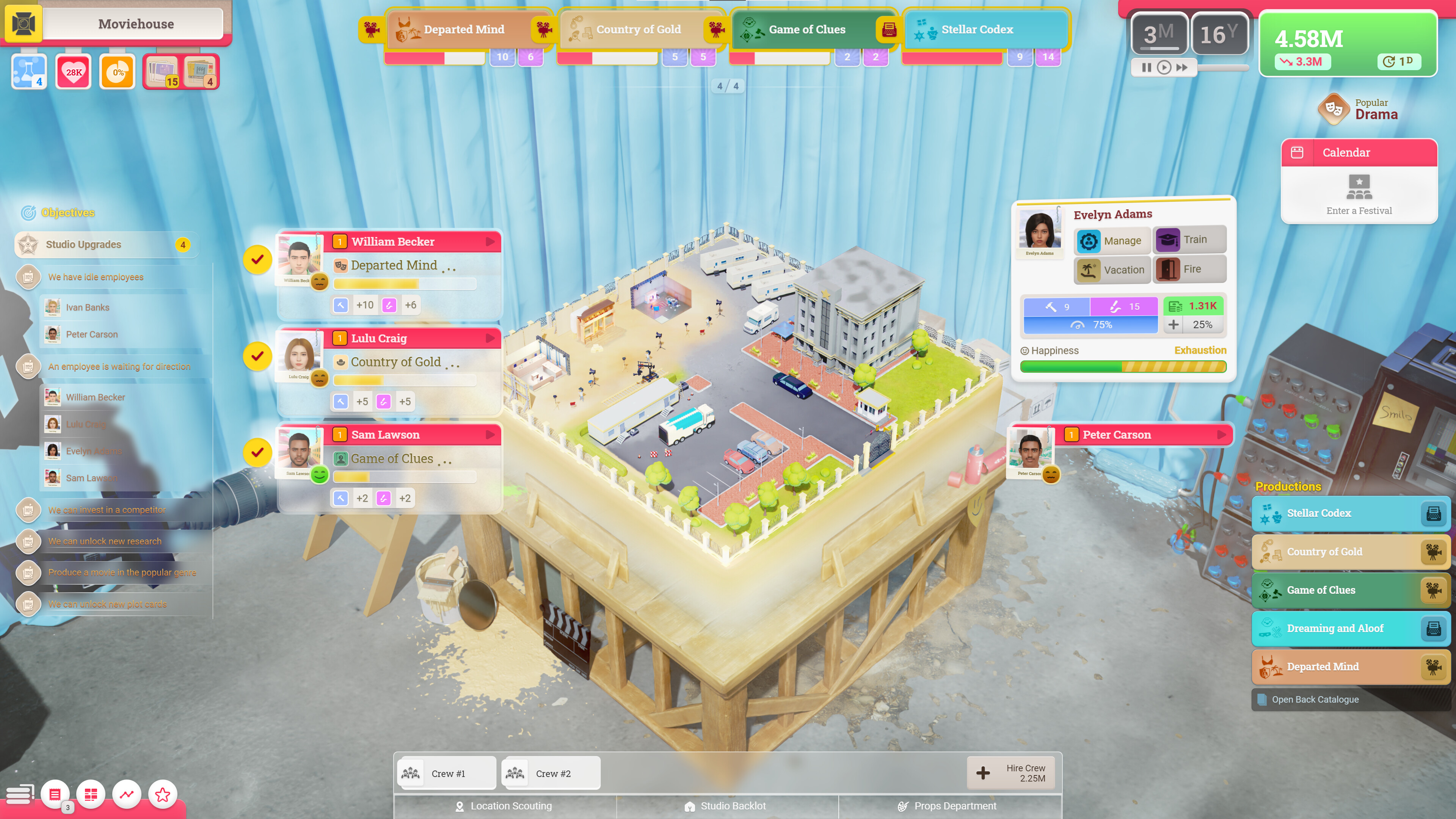 Moviehouse - The Film Studio Tycoon screenshot 2