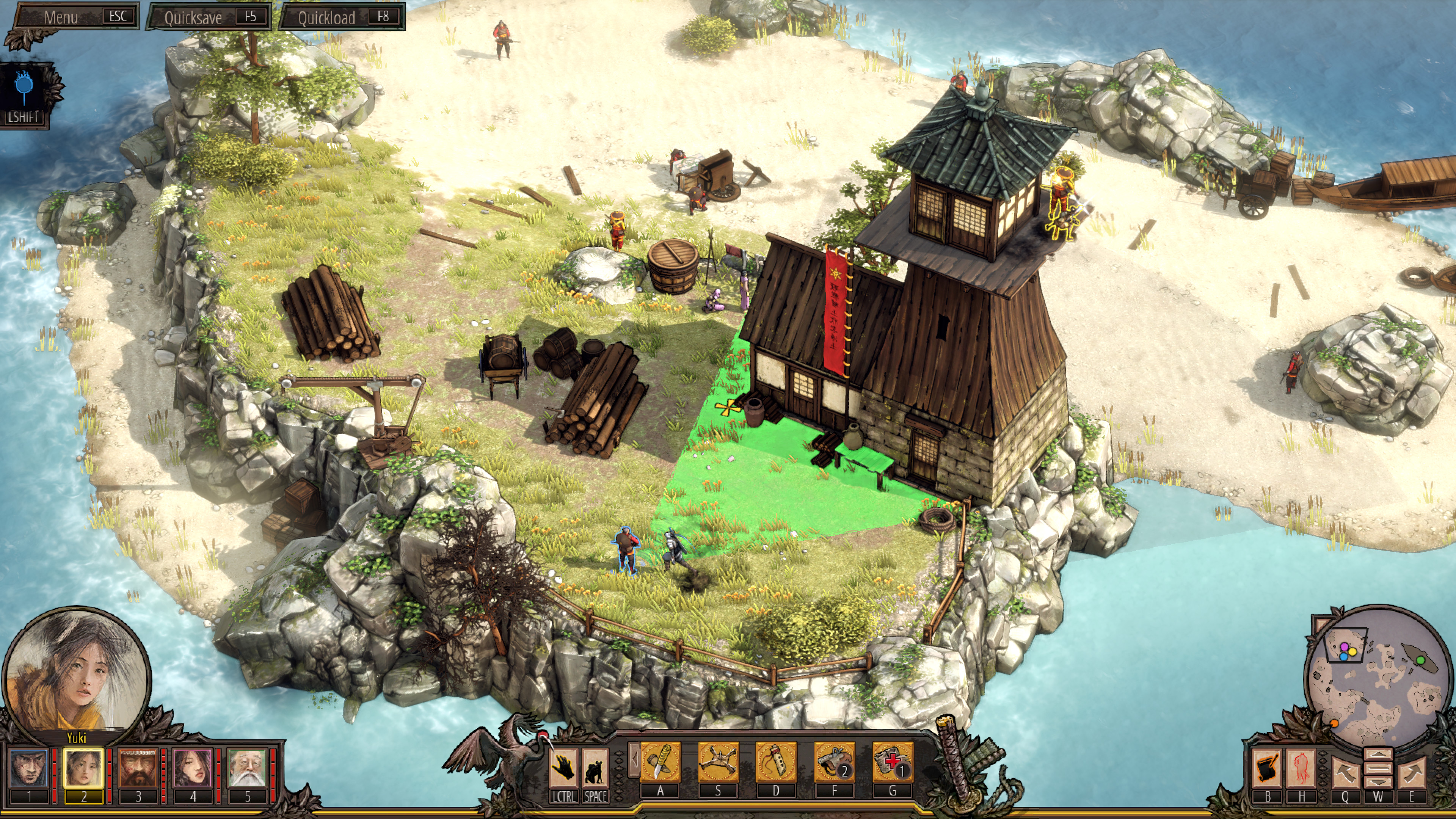 Shadow Tactics: Blades of the Shogun - Aiko's Choice screenshot 2