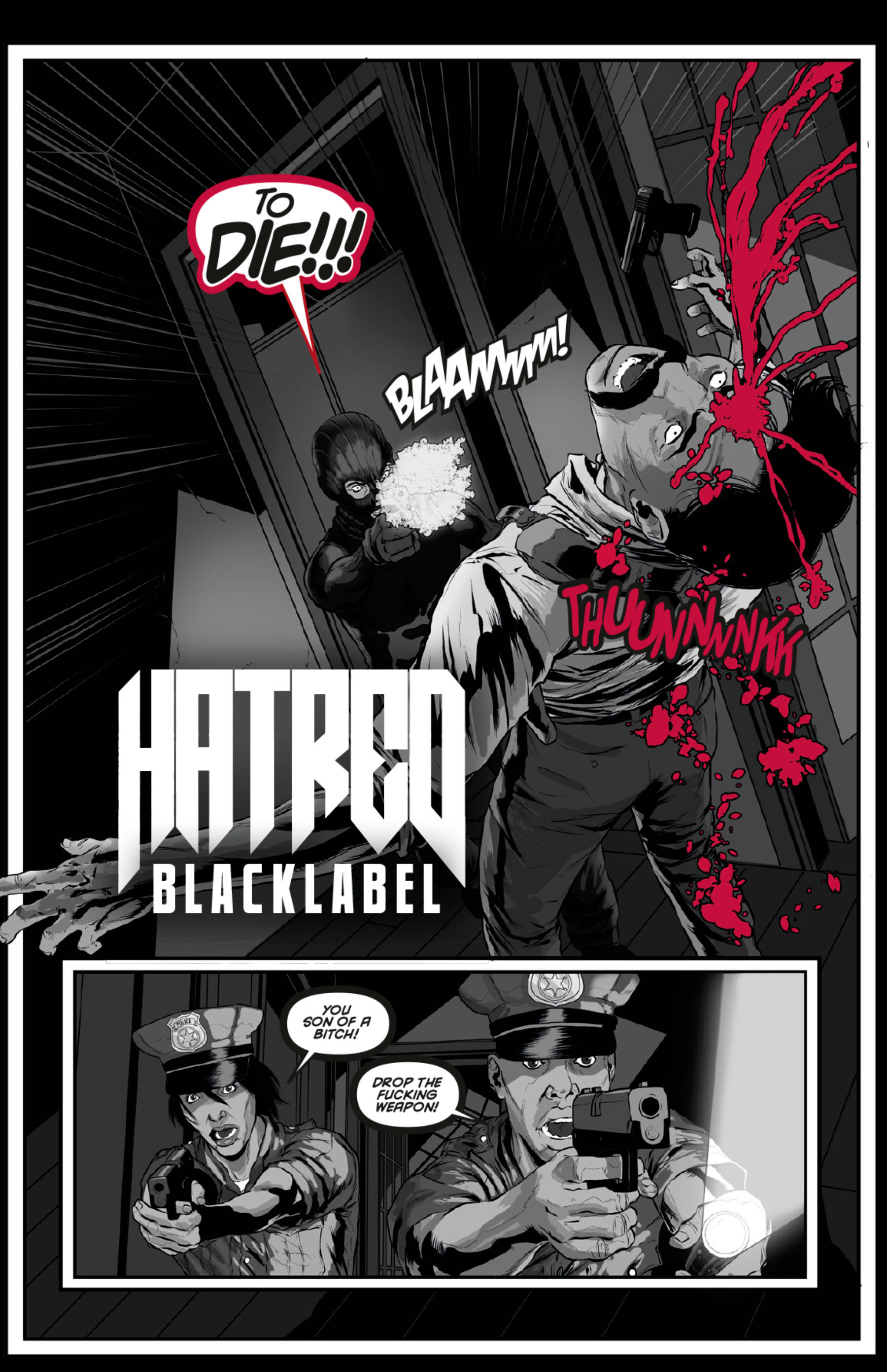 Hatred: Black Label - comic book screenshot 1