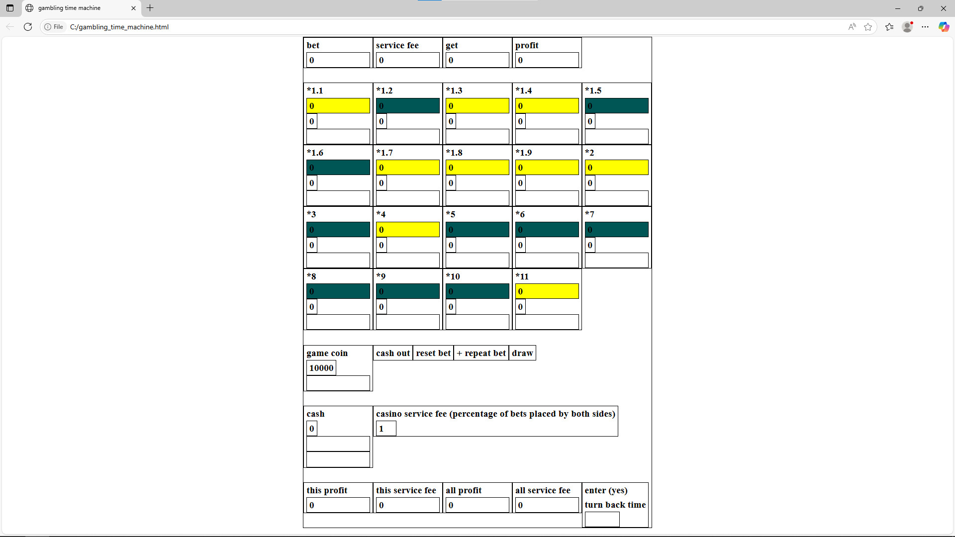 gambling time machine screenshot 2