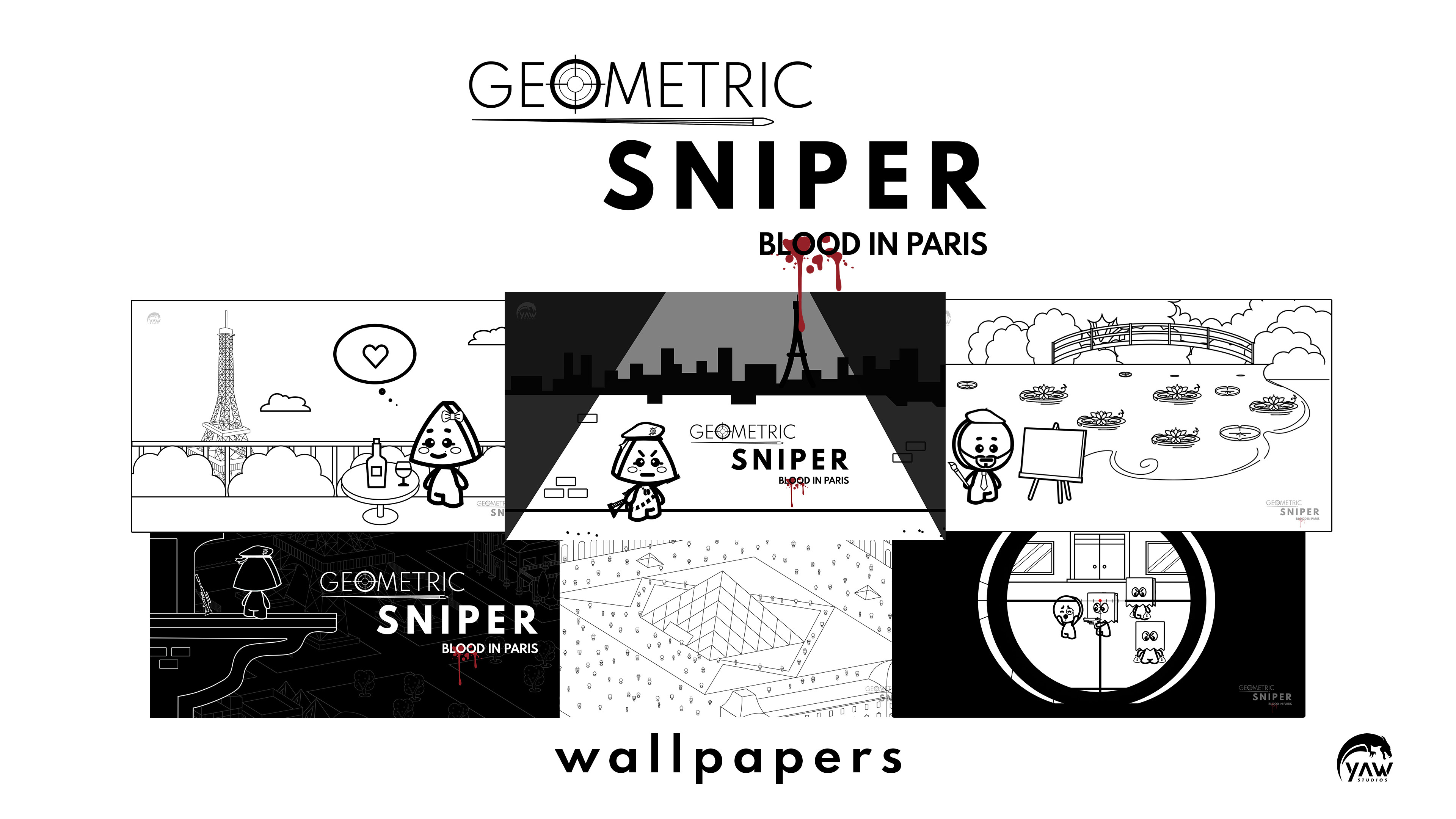 Geometric Sniper - Blood in Paris - Wallpapers screenshot 1
