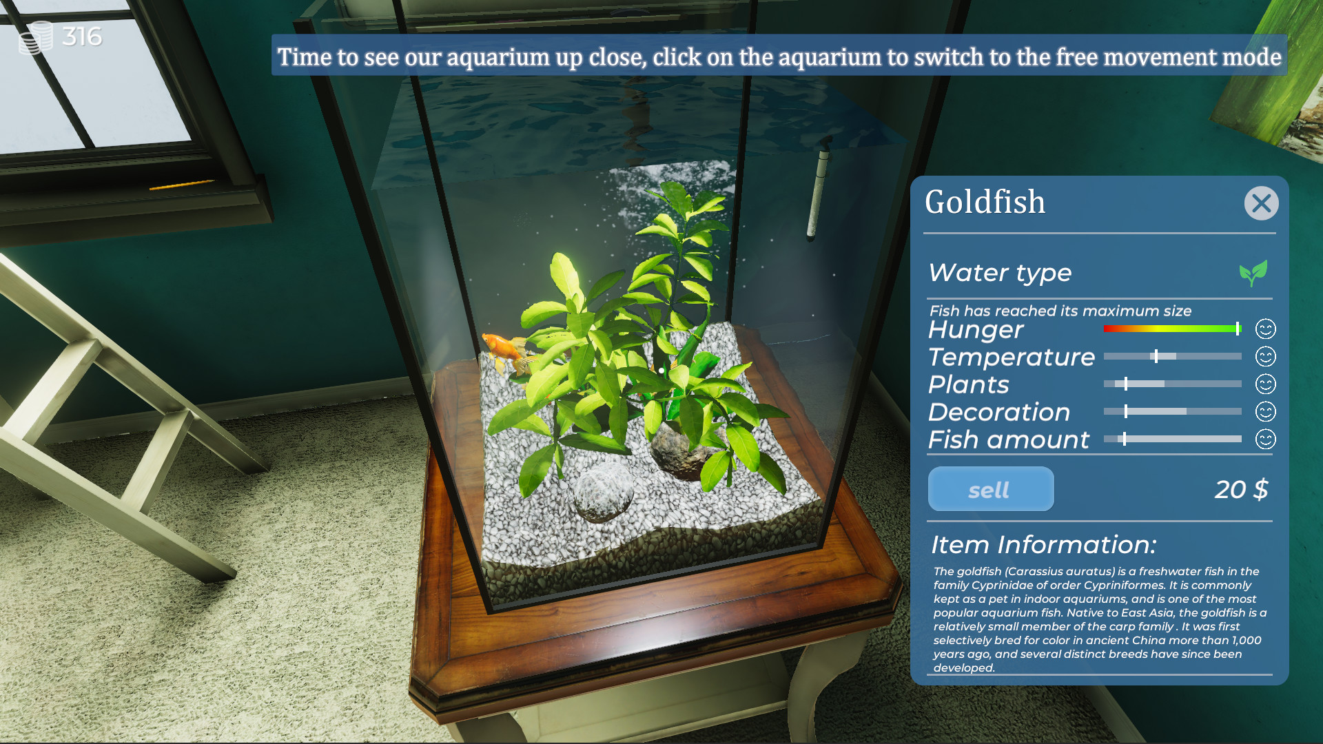 Aquarist - first job screenshot 2