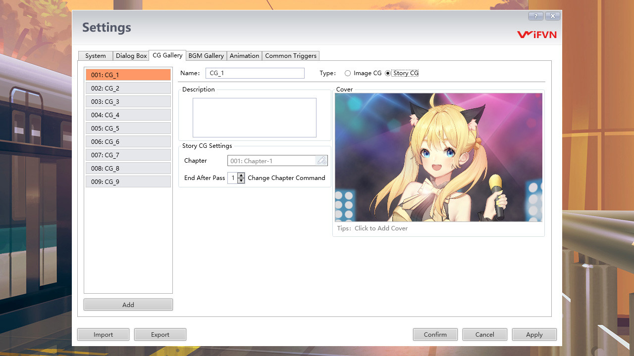 iFVN-AVG文字游戏制作工具 screenshot 7