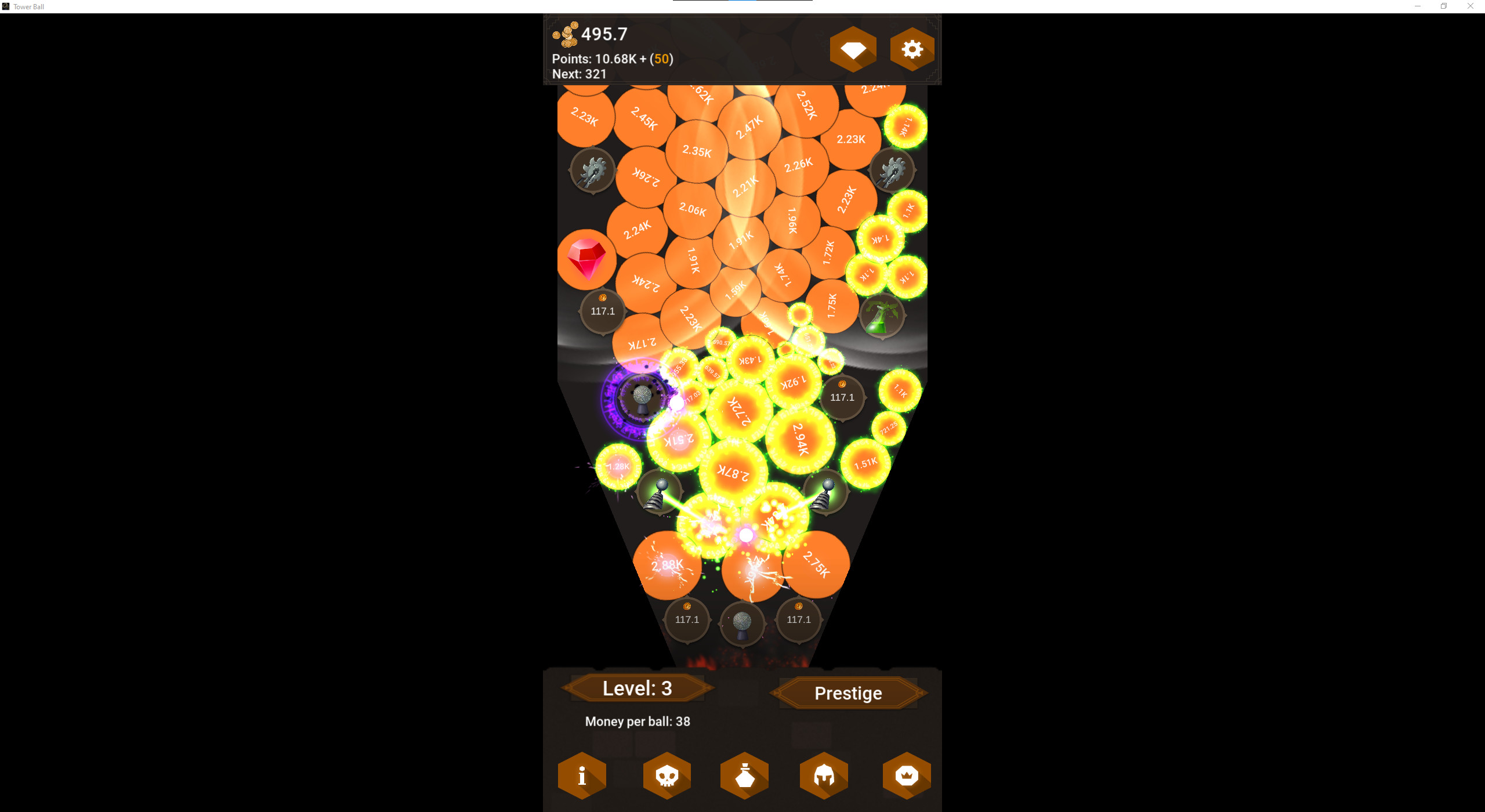 Tower Ball - Incremental Tower Defense screenshot 1