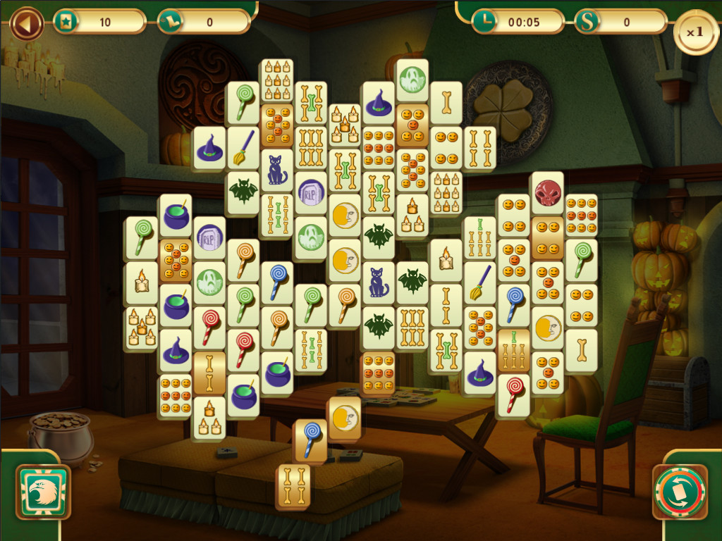 Spooky Mahjong screenshot 2