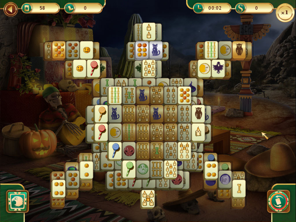 Spooky Mahjong screenshot 1