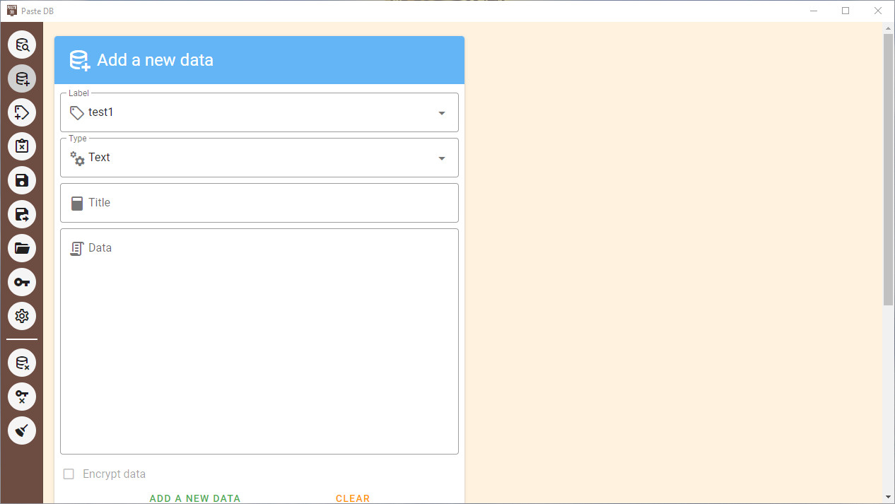 Paste DB screenshot 3