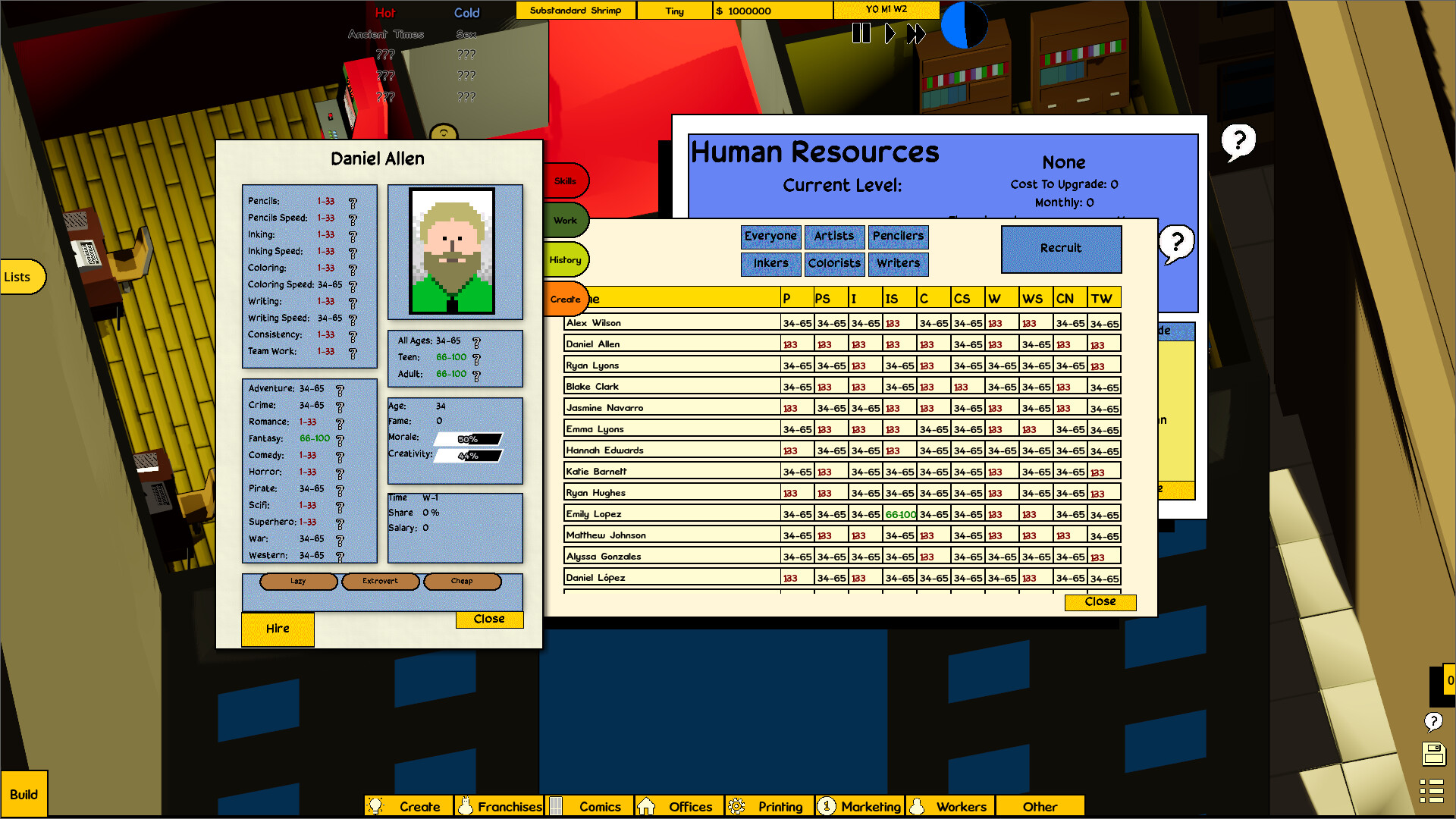 Comic Book Company Manager screenshot 5