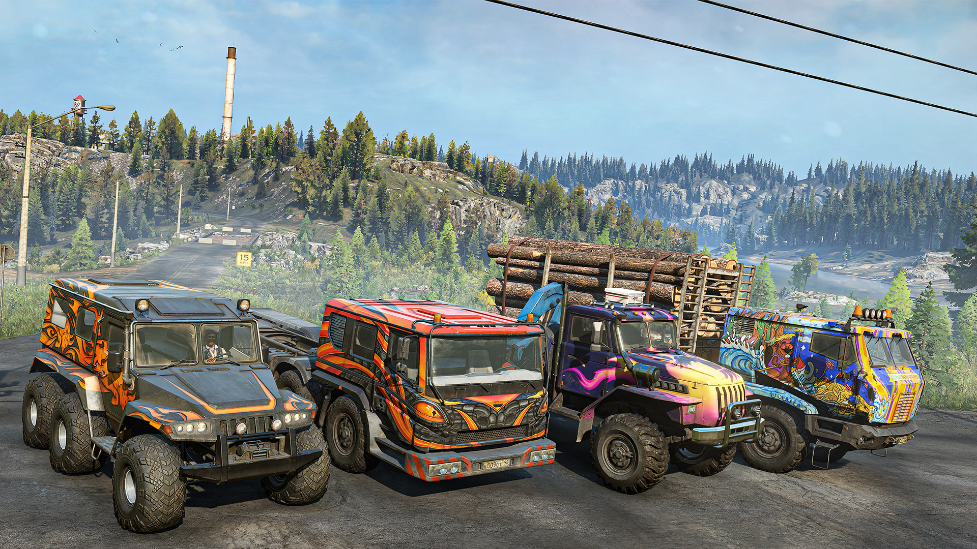 SnowRunner - Burning Bright Vinyl Wrap Pack screenshot 1