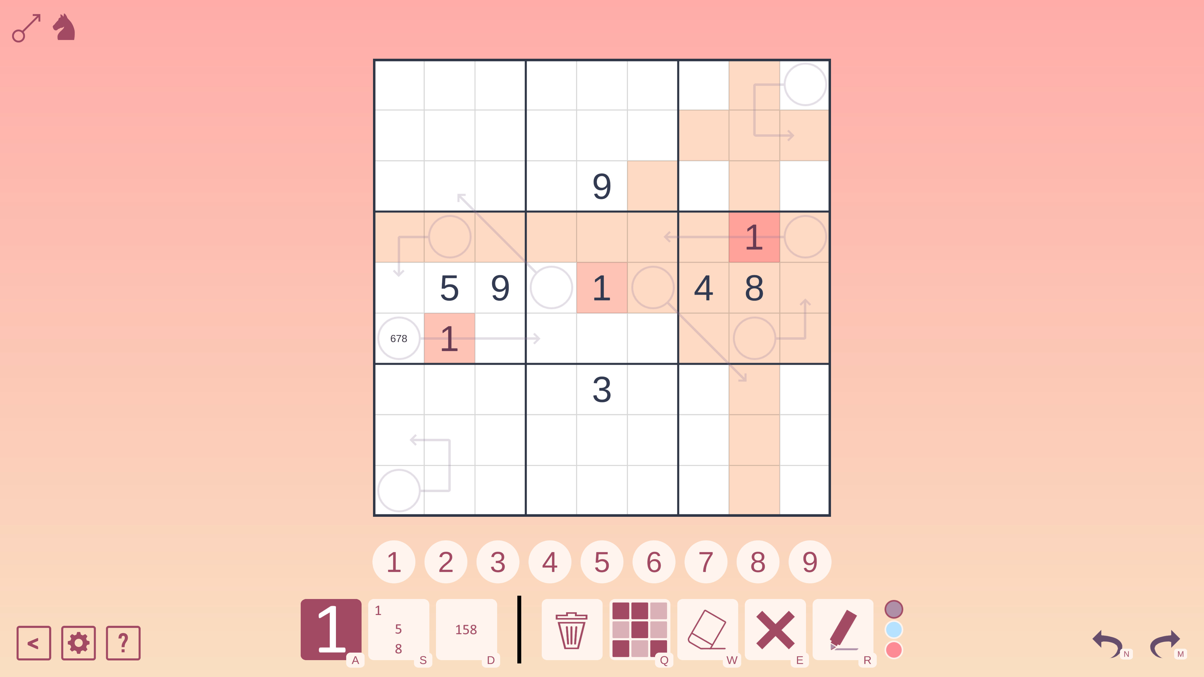 Arrow Sudoku screenshot 3