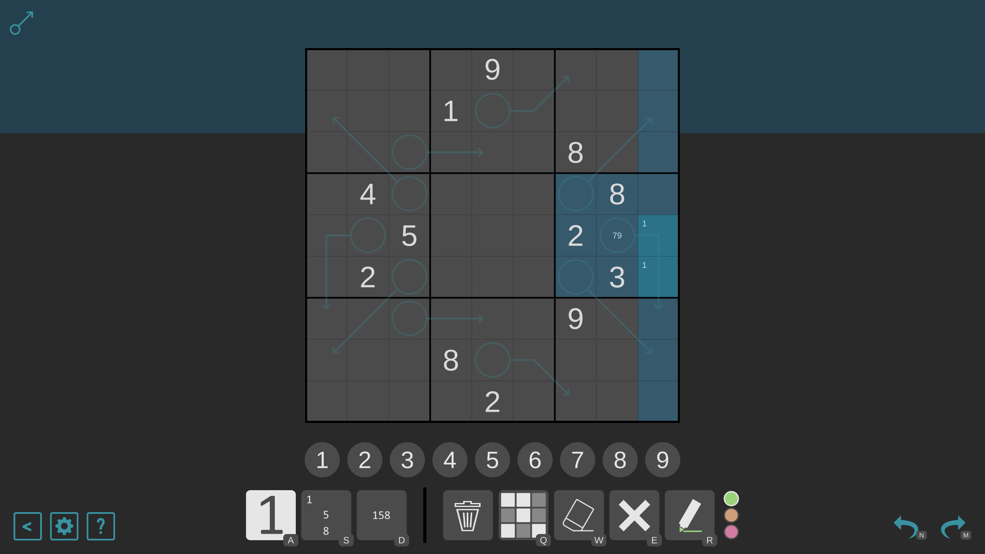 Arrow Sudoku screenshot 4