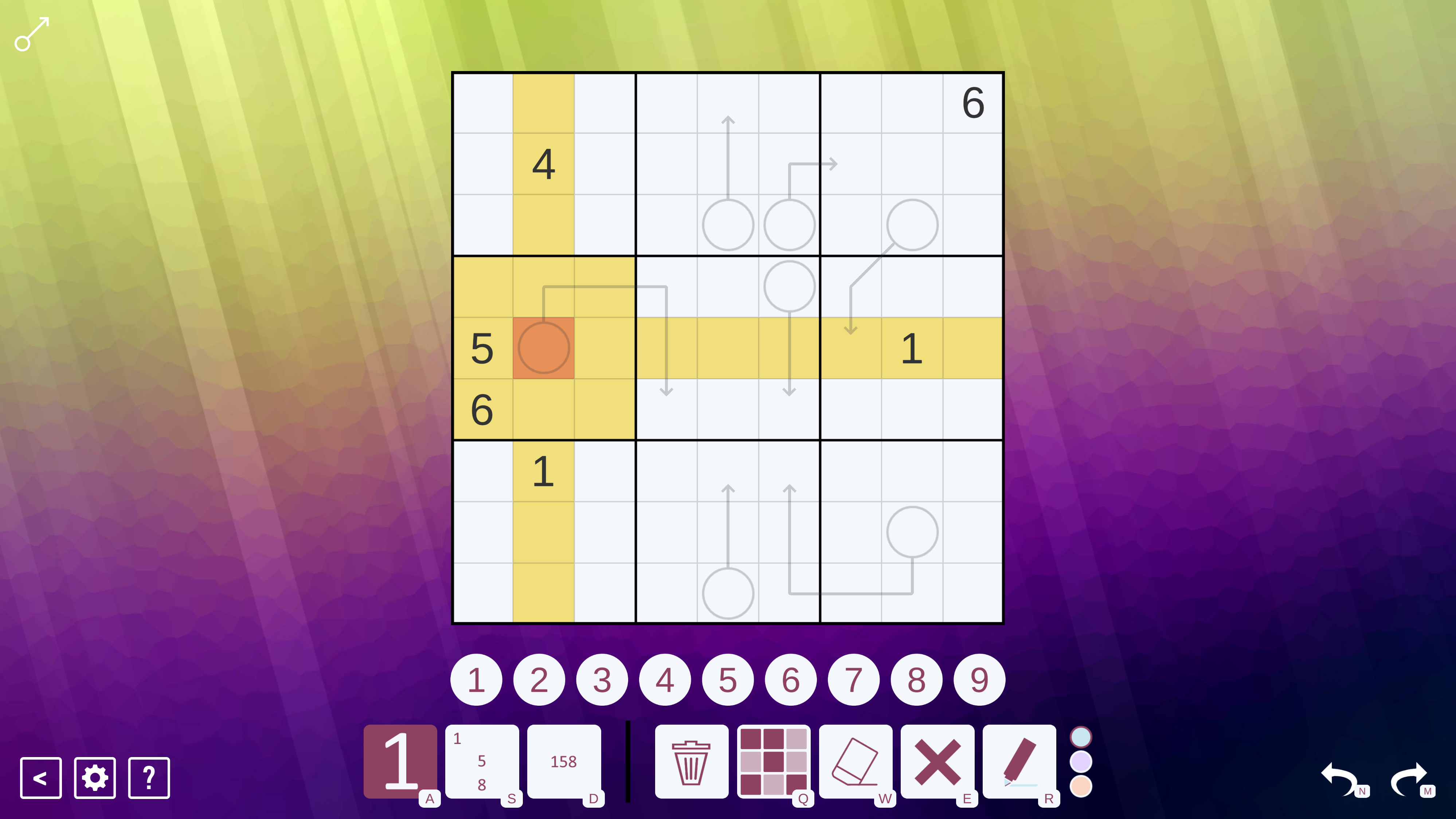 Arrow Sudoku screenshot 1