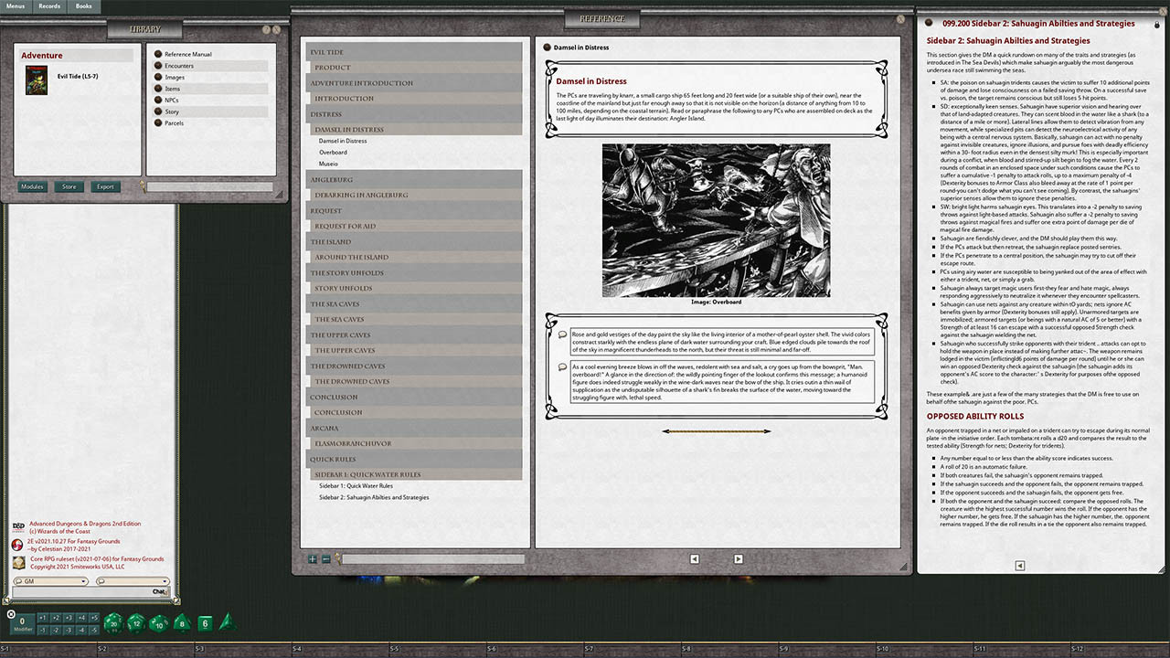 Fantasy Grounds - D&D Classics: Evil Tide (2E) screenshot 1