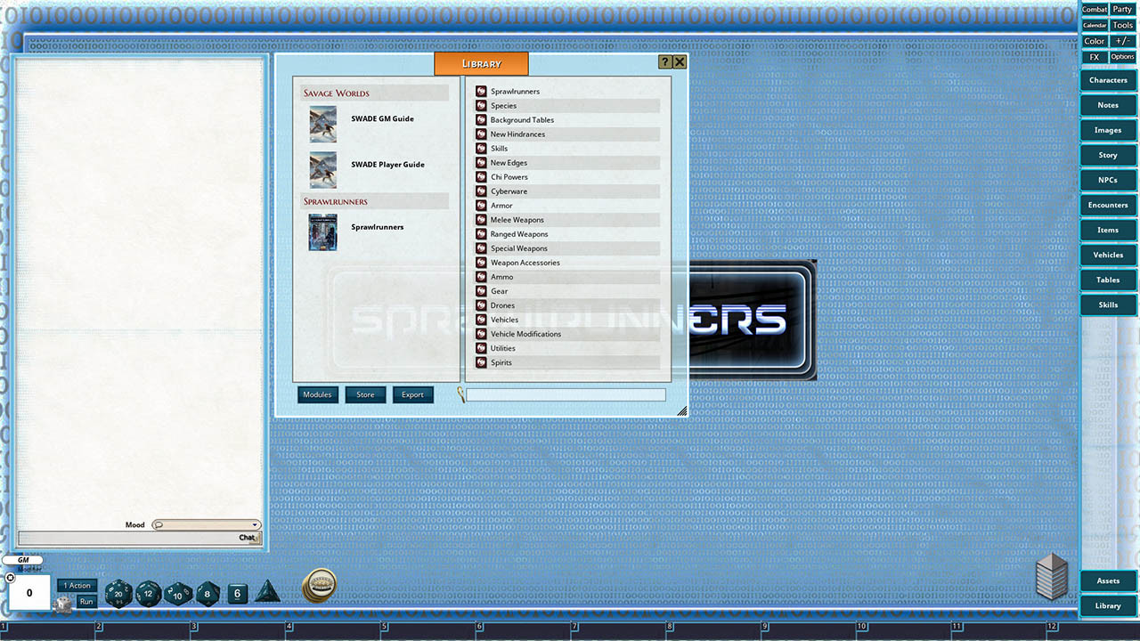 Fantasy Grounds - Sprawlrunners screenshot 3