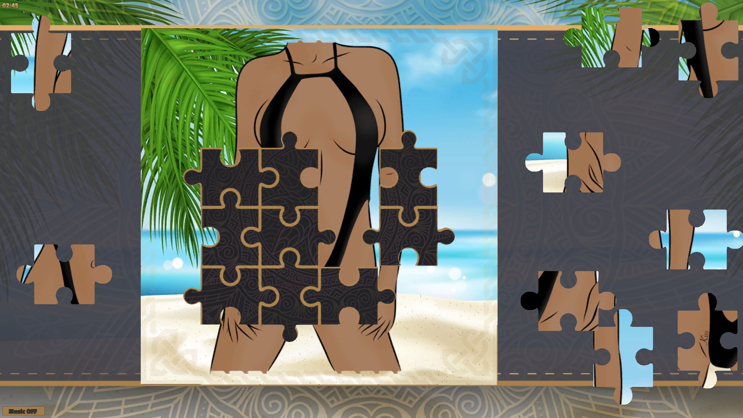 LineArt Jigsaw Puzzle - Erotica Summer screenshot 2