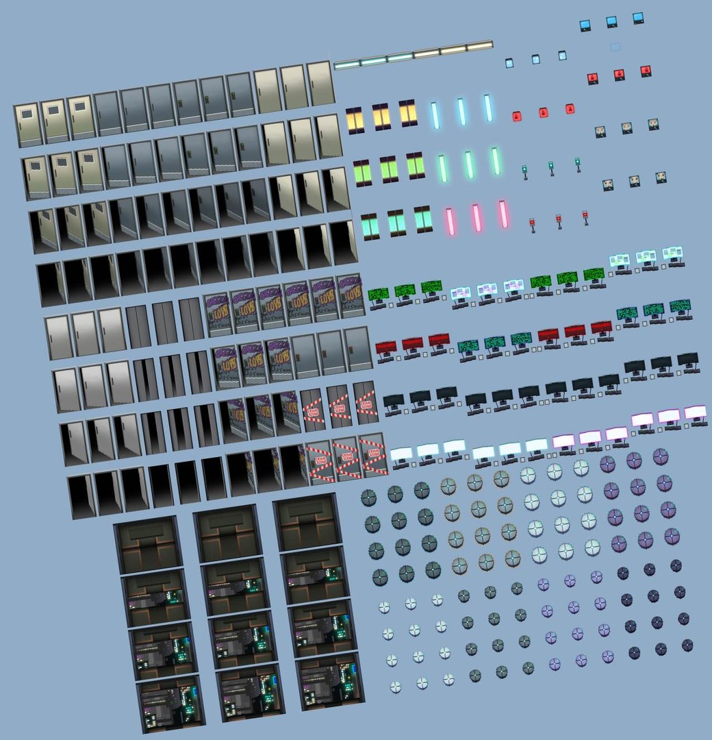 Steamで50% OFF：RPG Maker MZ - Winlu Cyberpunk Tileset - Interior